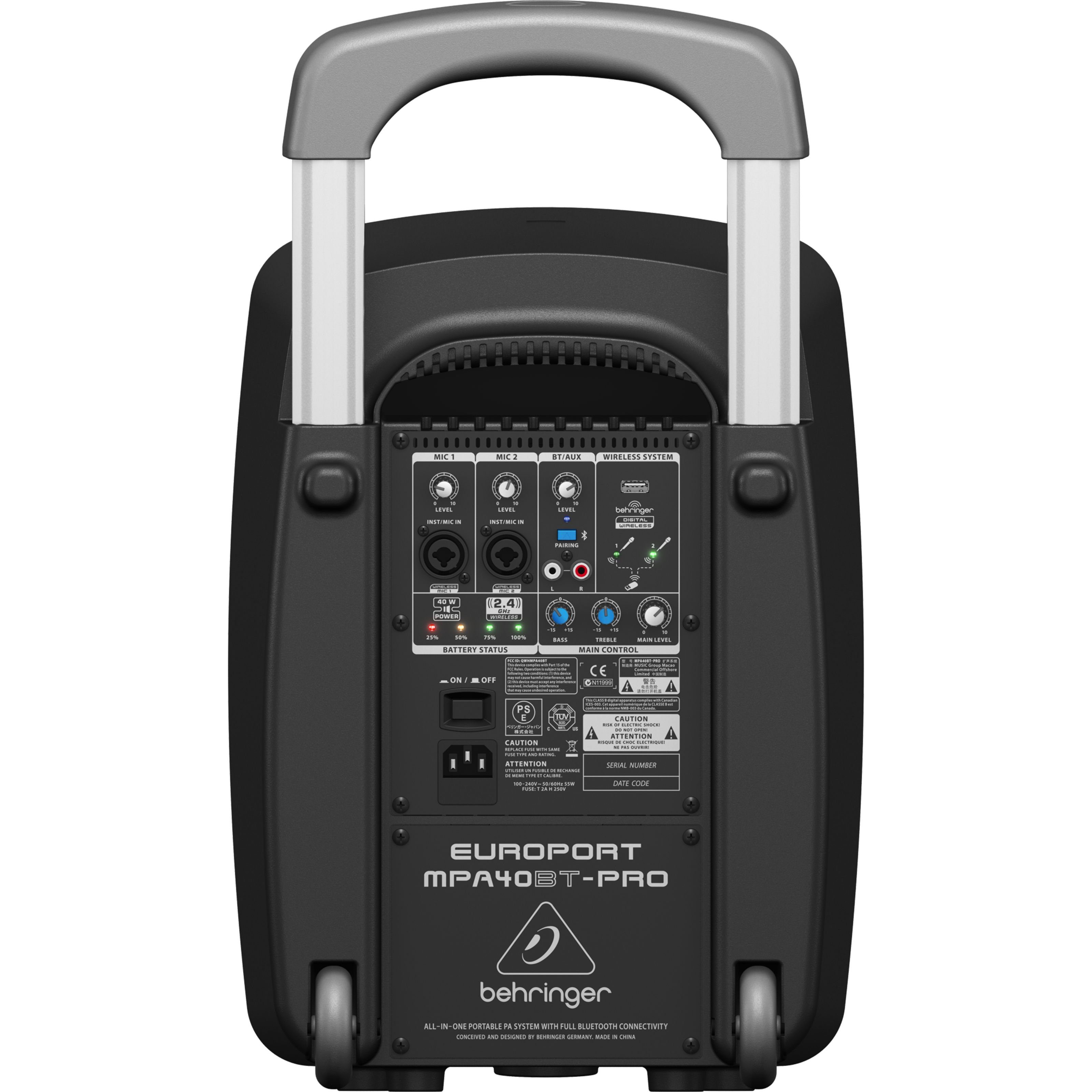 Behringer Bluetooth-Lautsprecher (MPA40BT-PRO - Bluetooth Lautsprecher)