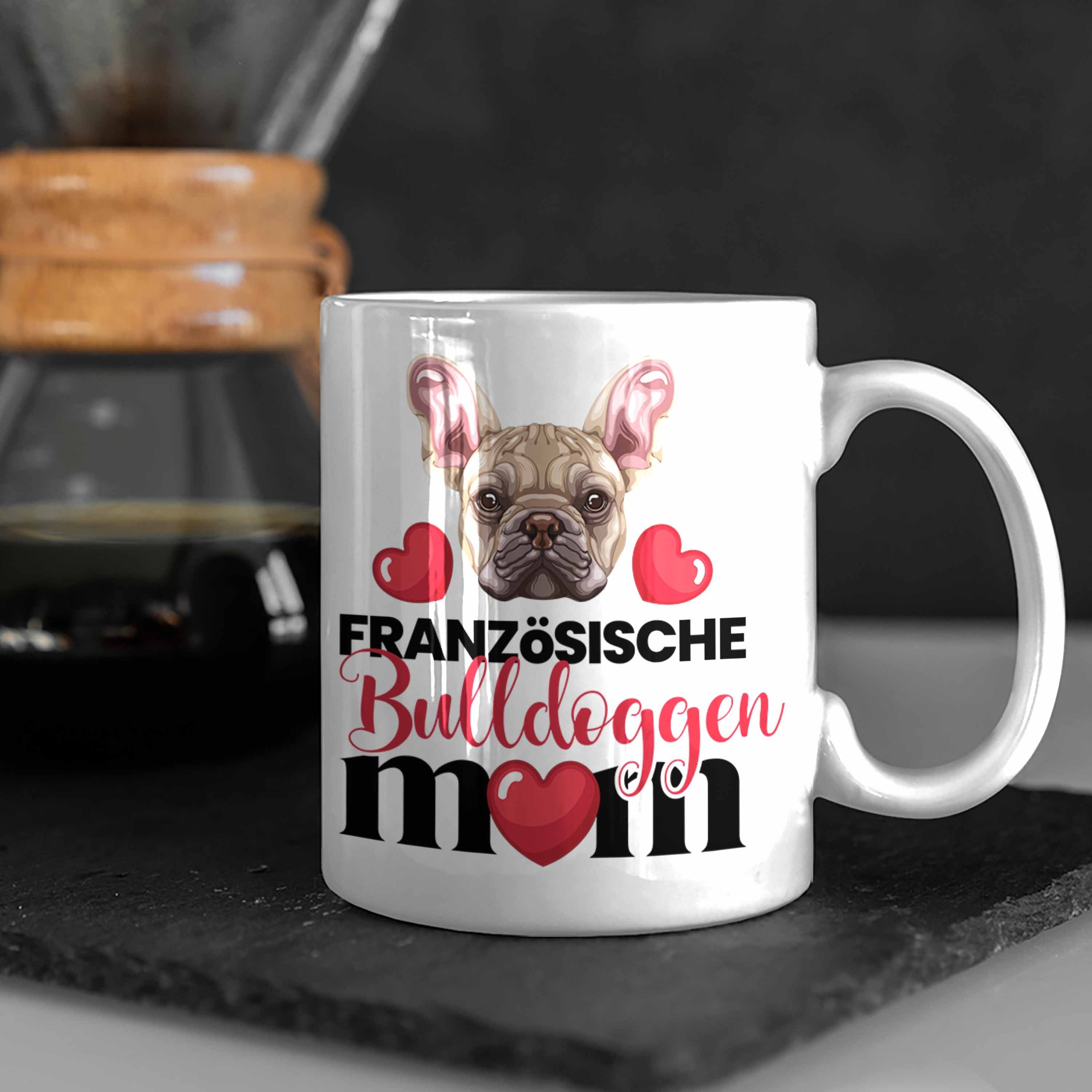 Tasse Weiss Mom Französische Spruc Geschenk Lustiger Tasse Bulldogge Mama Besitzer Trendation