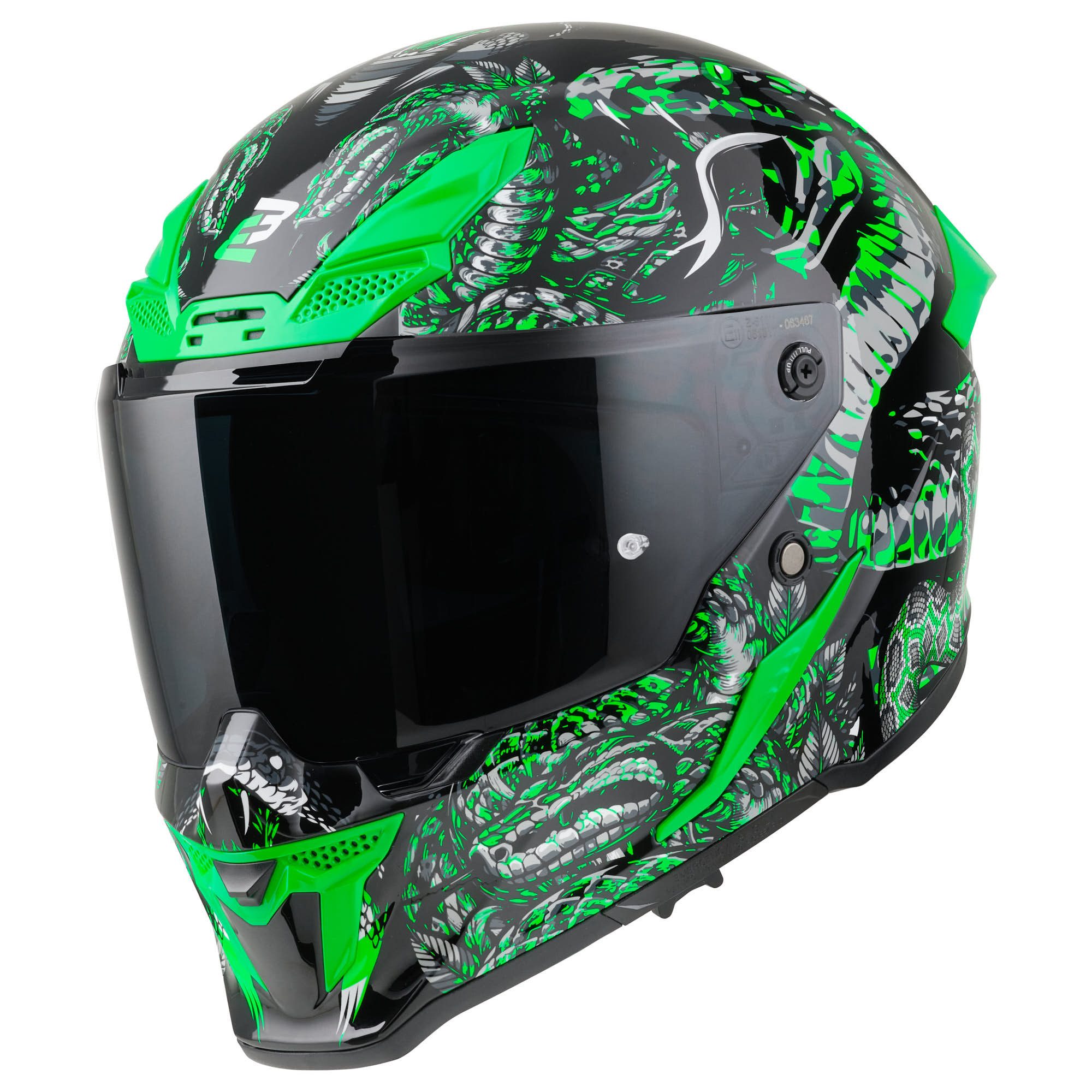 Bogotto Motorradhelm Blade Mythology Helm, Notfallsystem-polsterung (eqrs),geeignet Für Brillenträger,vorber