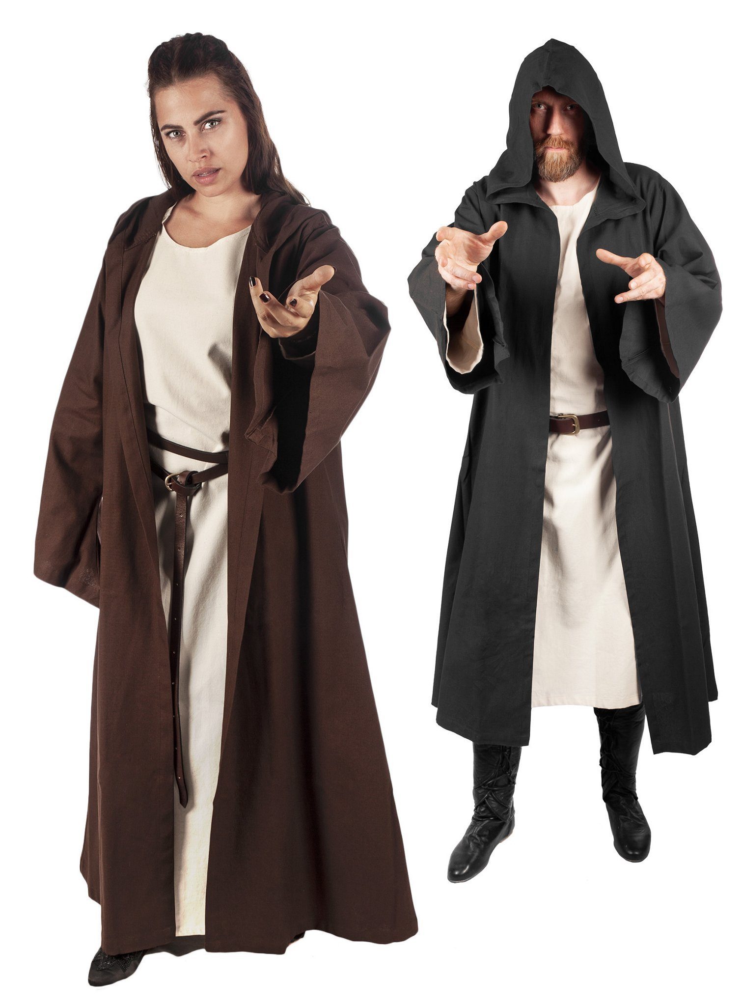 Metamorph Kostüm Robe - Alfric, Eine Fantasy Robe für mysteriöse Magier, Jedi Ritter oder weitgereis