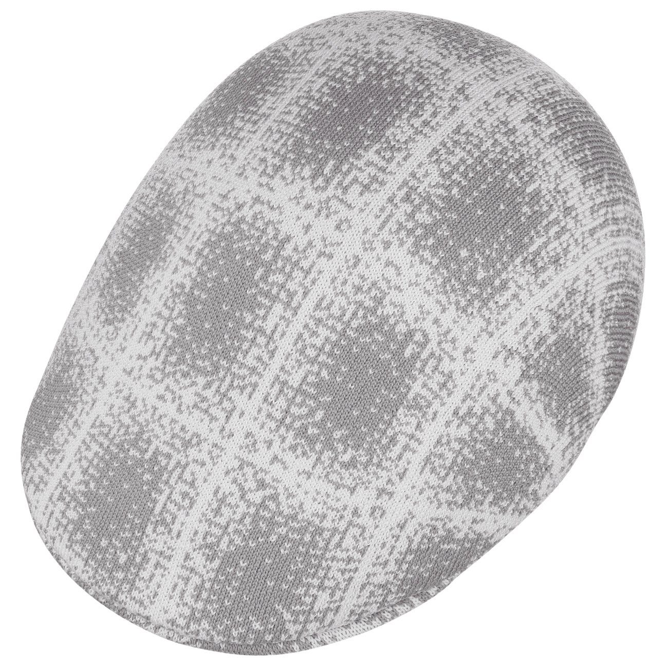 Kangol Flat Cap (1-St) grau Schirm Schirmmütze mit