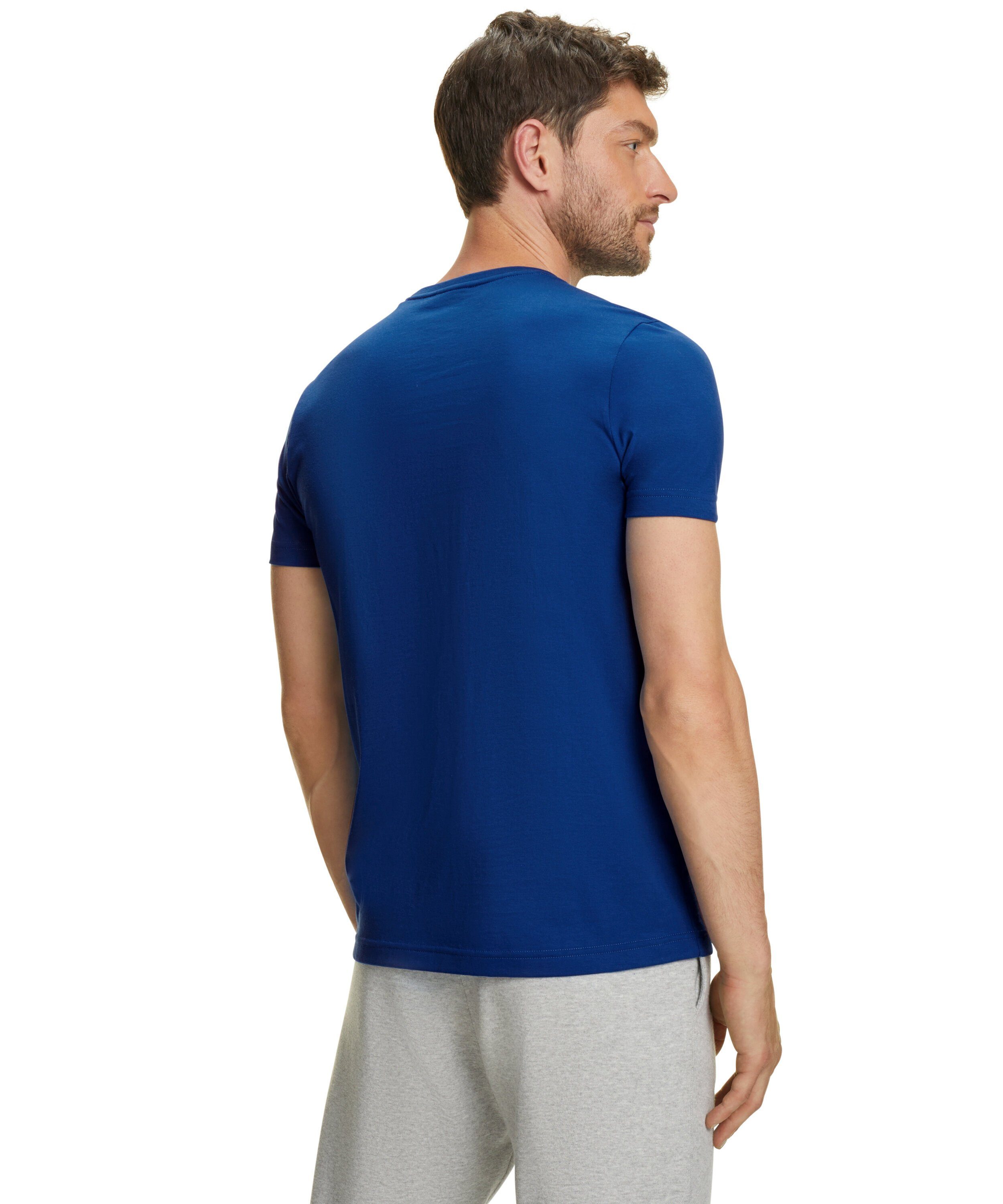(1-tlg) (6493) petrol FALKE Pima-Baumwolle T-Shirt hochwertiger aus blue