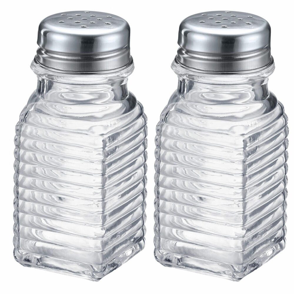 WESTMARK Salz- / Pfefferstreuer Set 2 tlg., Universalstreuer, Universelle Lochung, Fassungsvermögen: