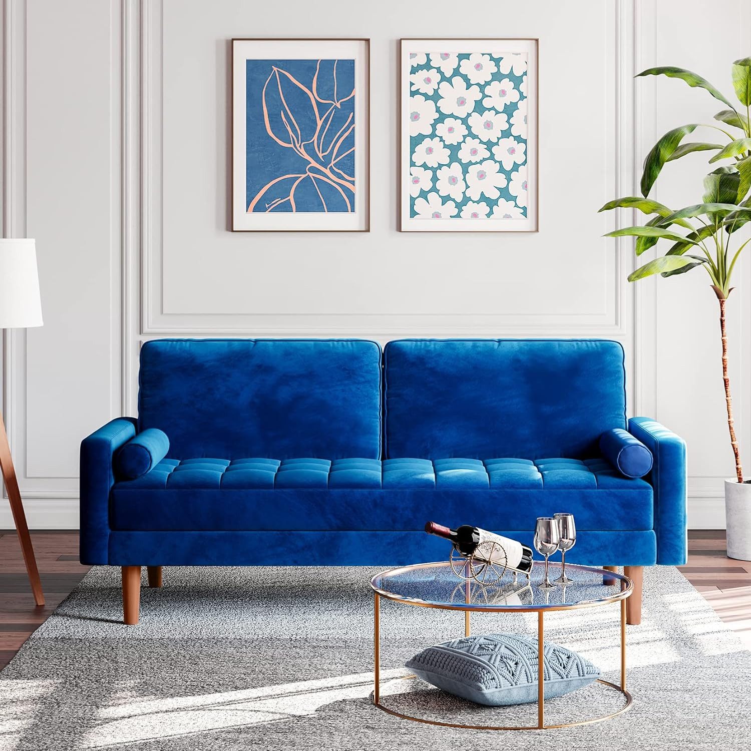 Vesgantti Sofa 2 Sitzer Sofa, Samt günstig online kaufen