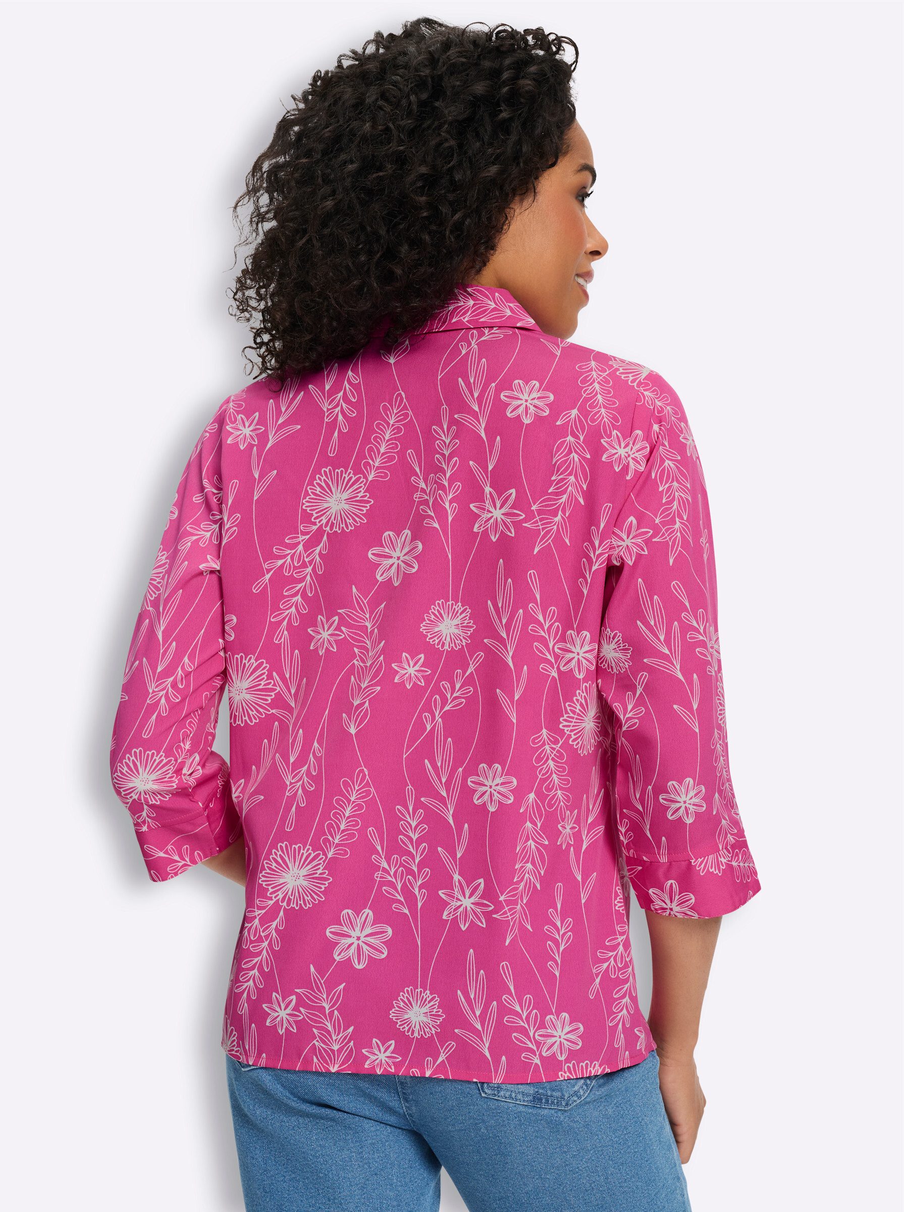 Sieh an! Klassische Bluse 3/4-Arm-Bluse 3/4-Arm