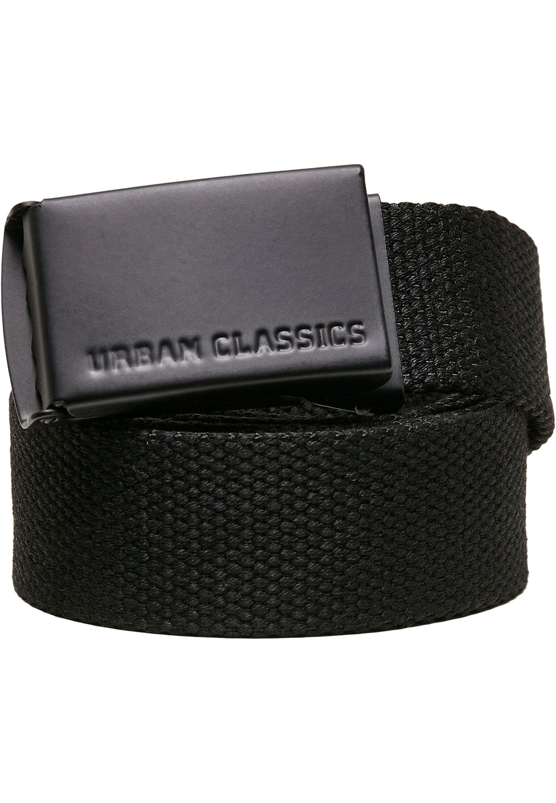 URBAN CLASSICS 2-Pack Canvas Hüftgürtel Kids Belt black-white Unisex