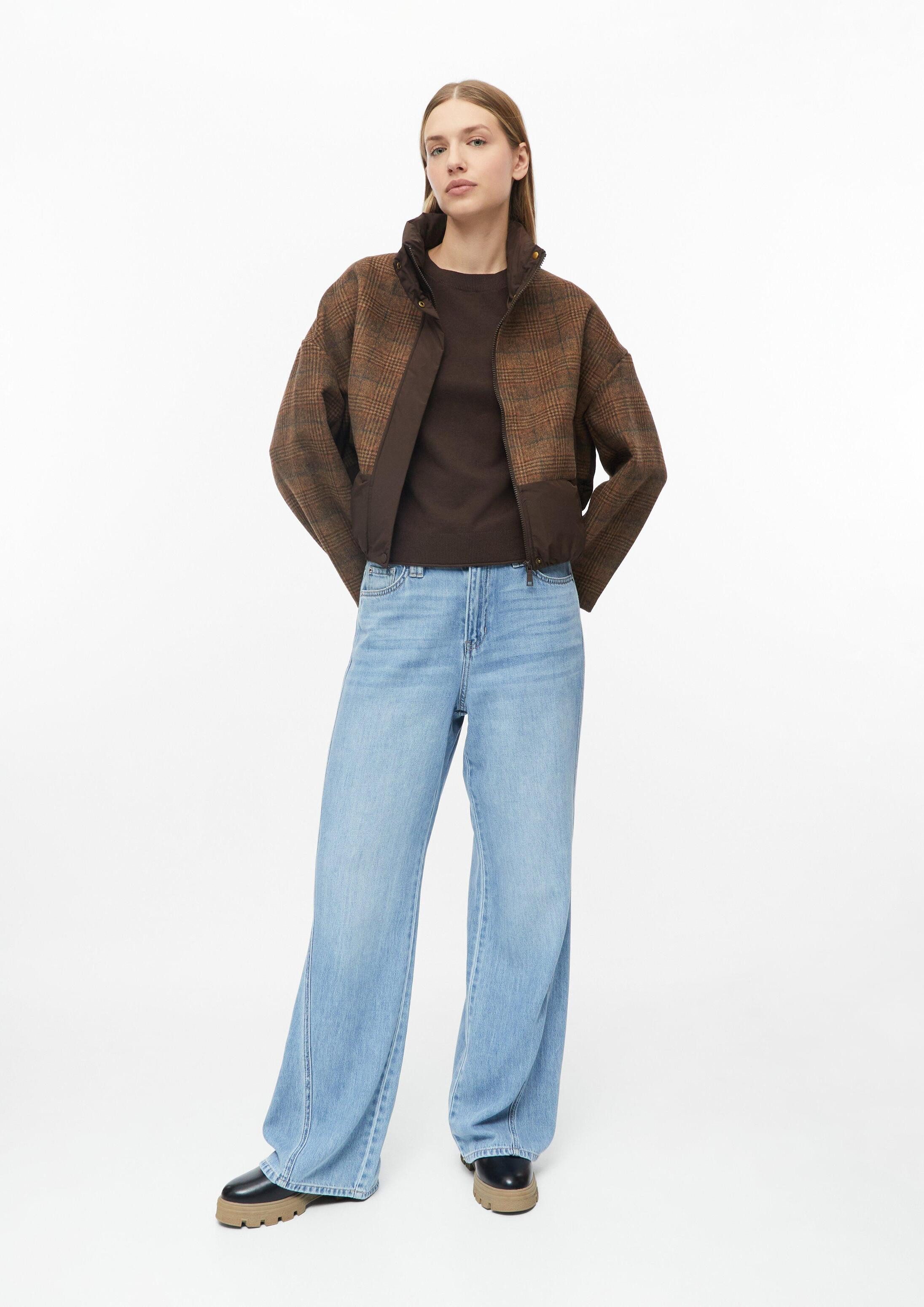 s.Oliver Funktionsjacke Outdoor-Jacke Karierte Wollmixjacke mit Pufferdetails – Bild 5 von 5