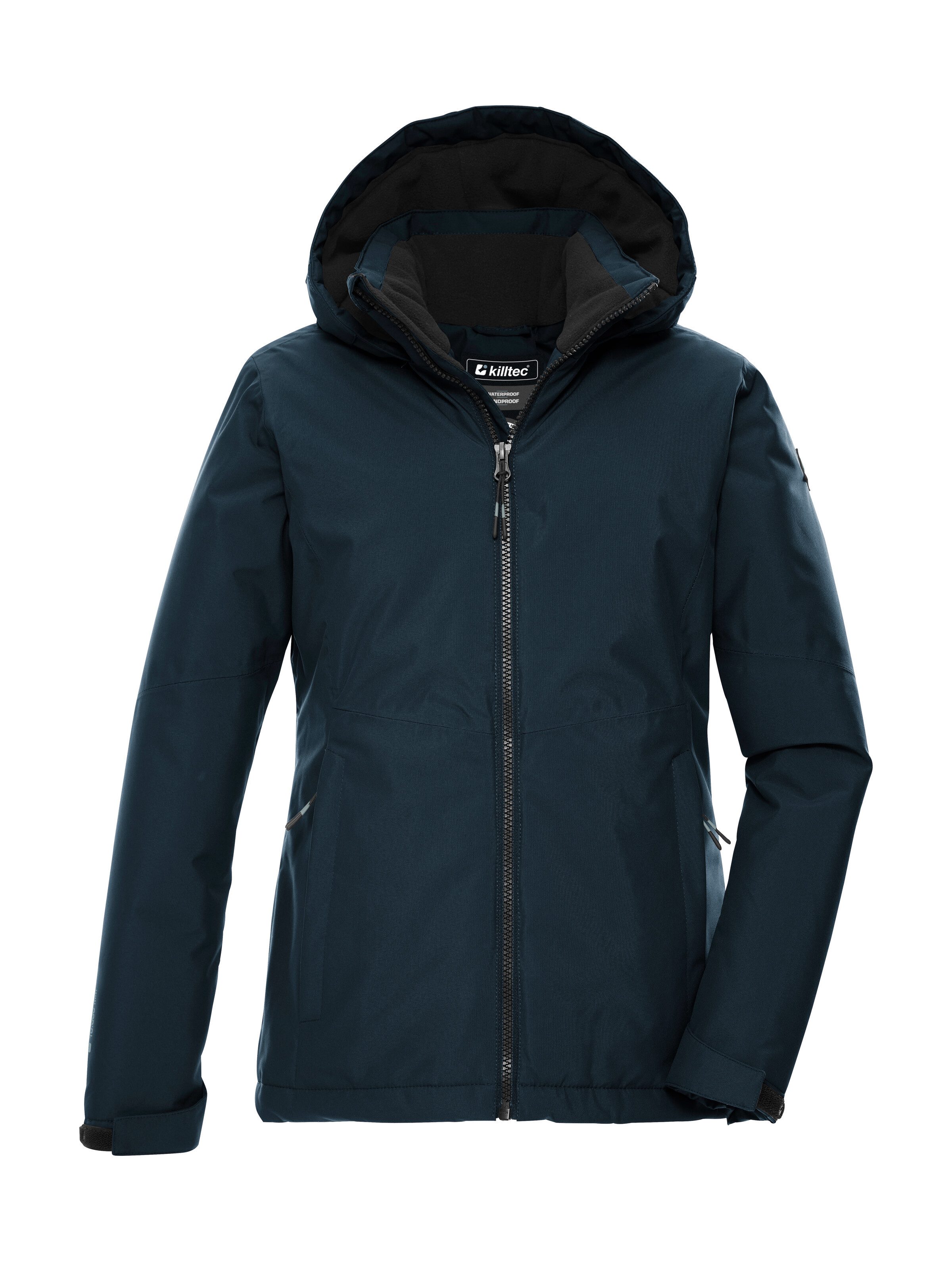 Killtec Funktionsjacke KOW 217 GRLS JCKT Wind- und wasserdichte Kinderjacke mit Fleece und verstellbarer Kapuze