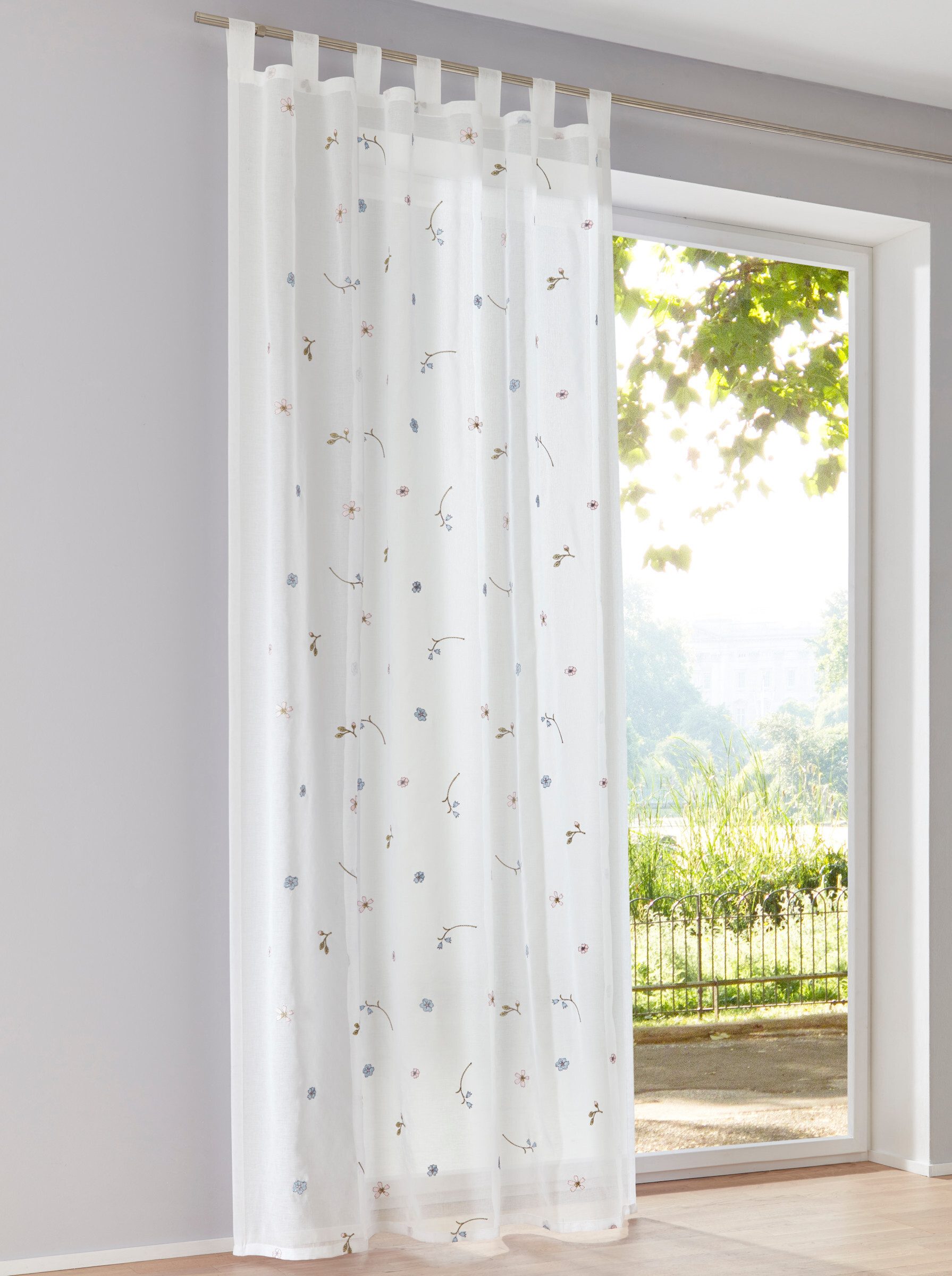 heine Gardine Dekostore (1 St), Schlaufen, halbtransparent, Fertigstore ger günstig online kaufen