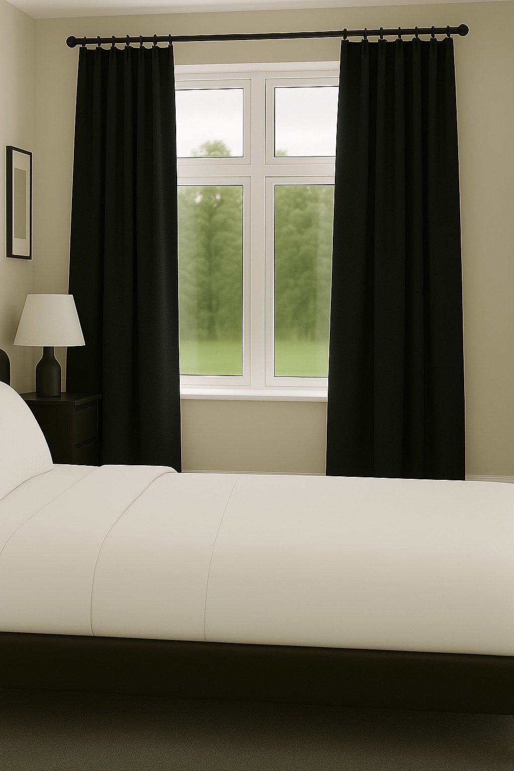 novumfix Verdunkelungsvorhang Sunout/60 schwarz Thermovorhang XXL Kräuselband bis 350 cm lang, verdunkelnd, extra lang