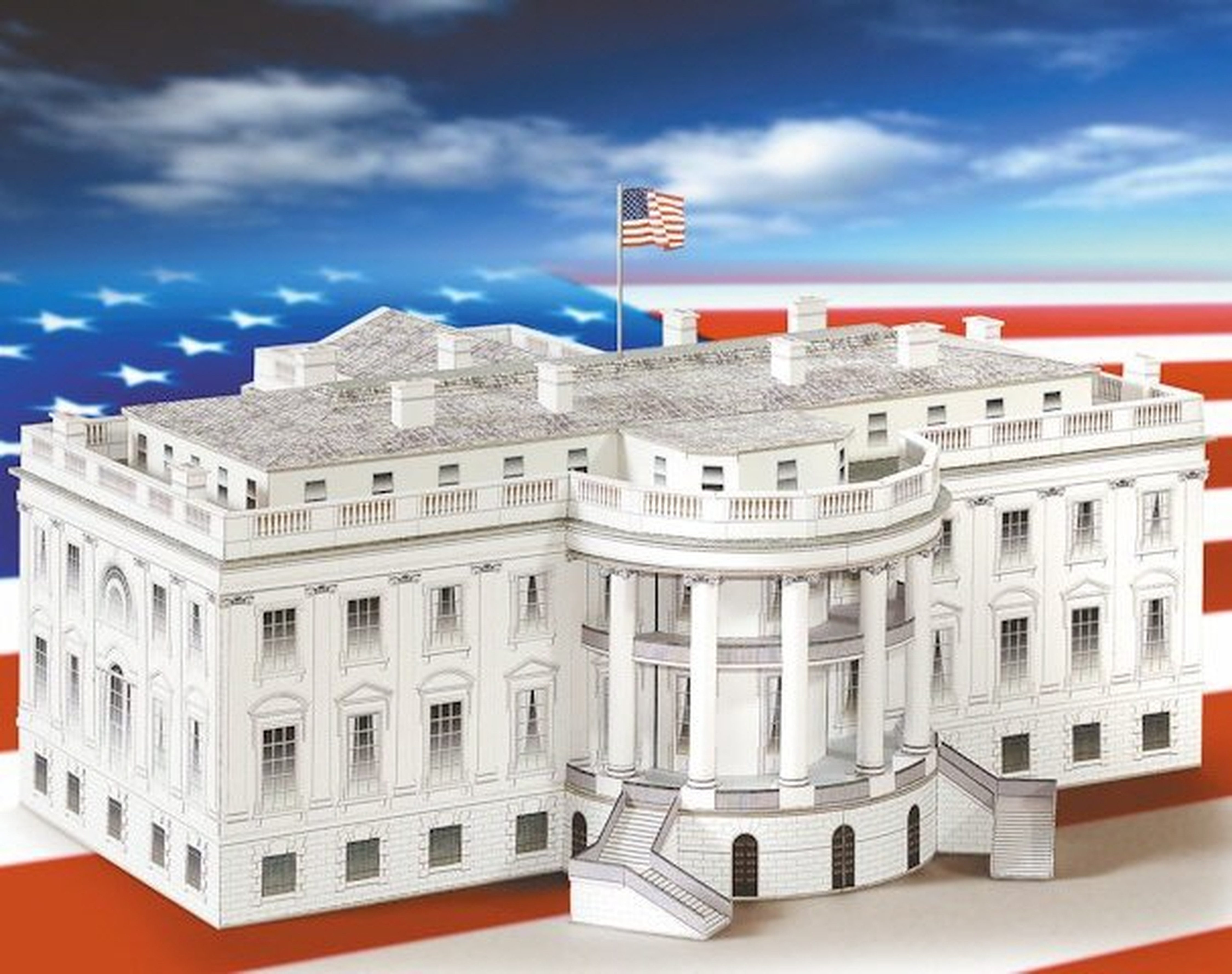 Aue Verlag Modellbausatz Weißes Haus Washington