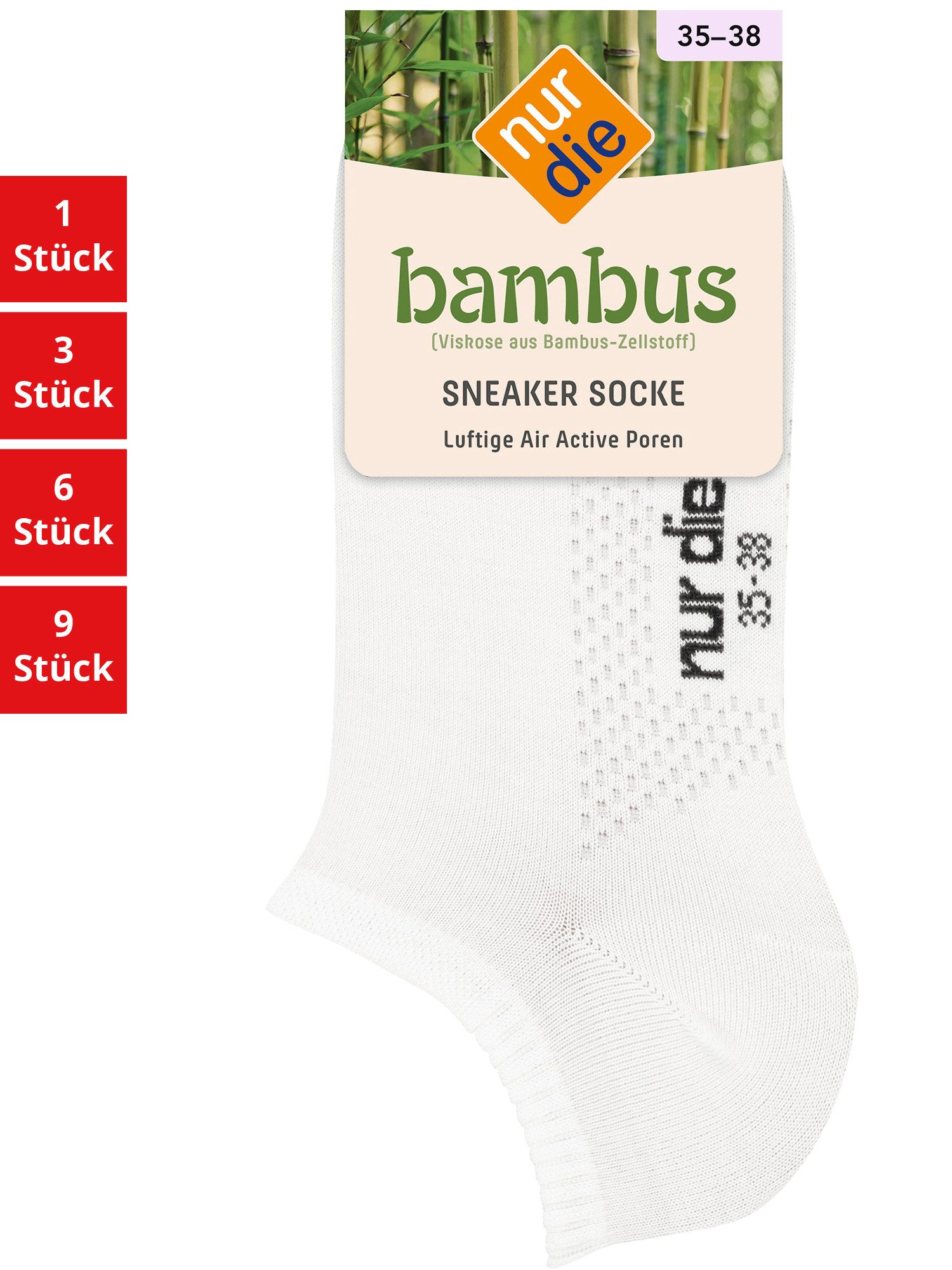Sneakersocken Bambus Damen