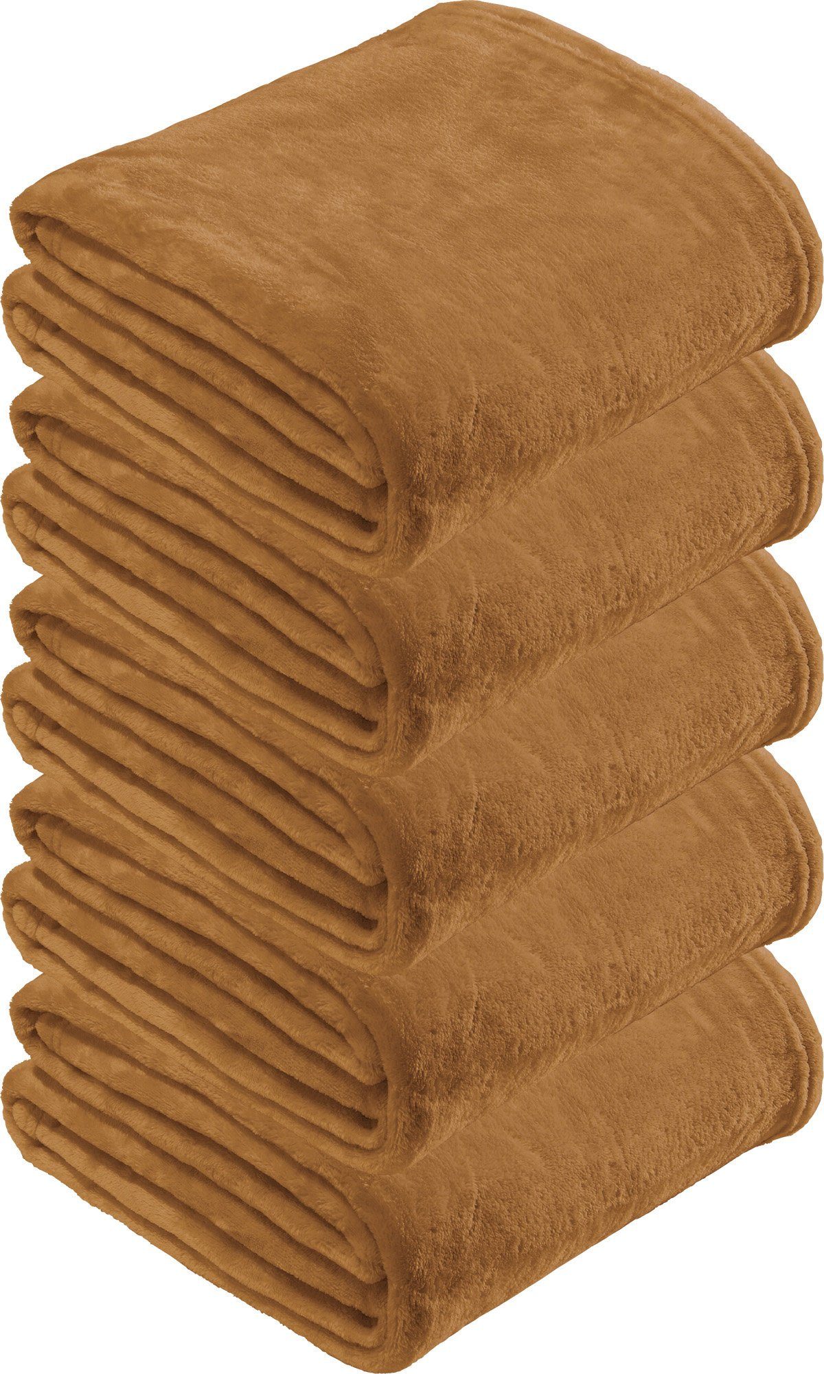 Wohndecke Fleece Wohndecke 5er-Pack "Amarillo", REDBEST, günstig online kaufen