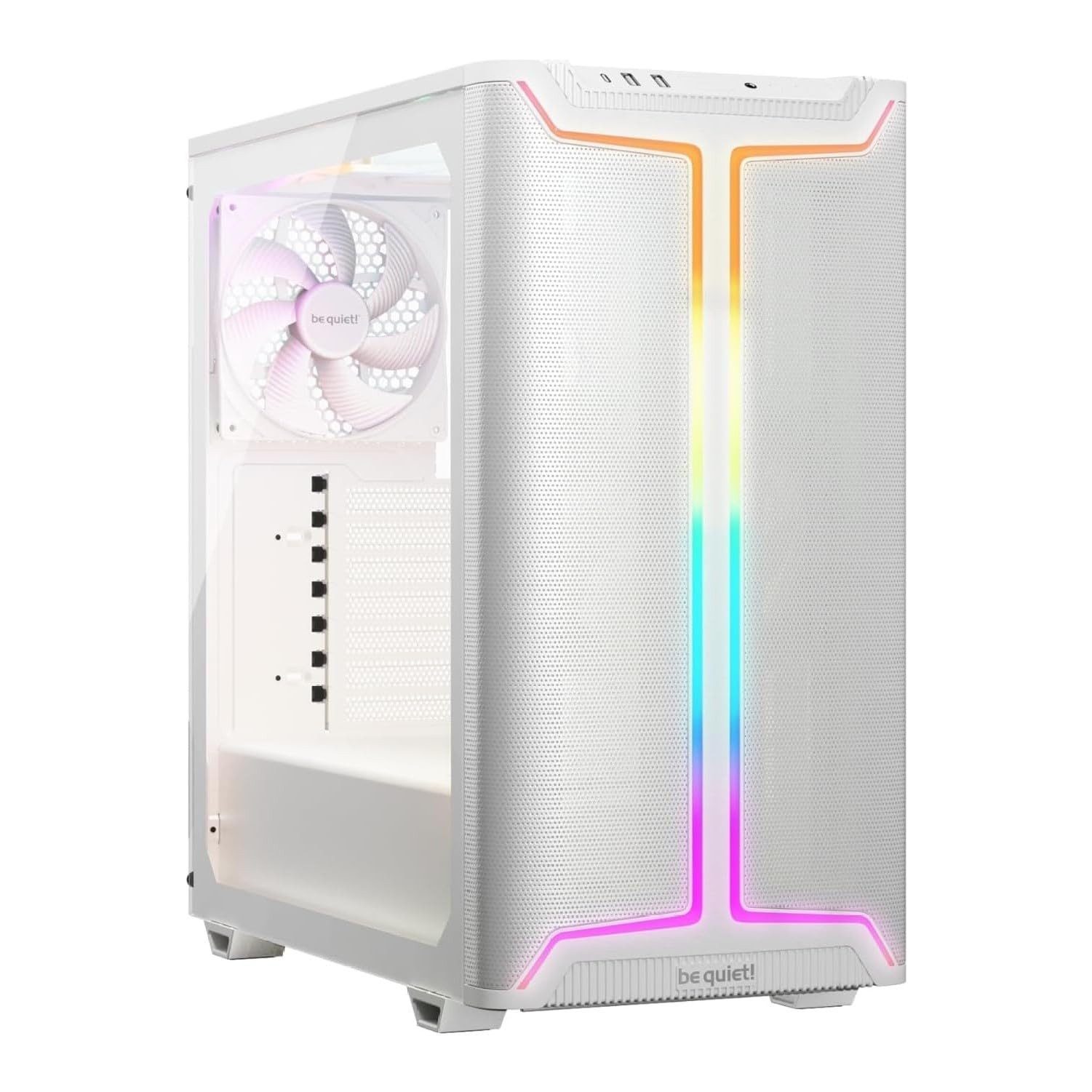 BeQuiet PC-Gehäuse Pure Base 501 DX White, ARGB-Beleuchtung