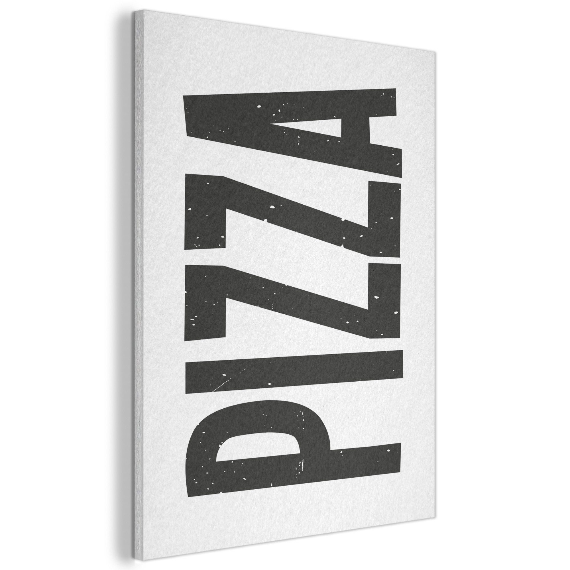 Pizza - Schwarz - Weiß