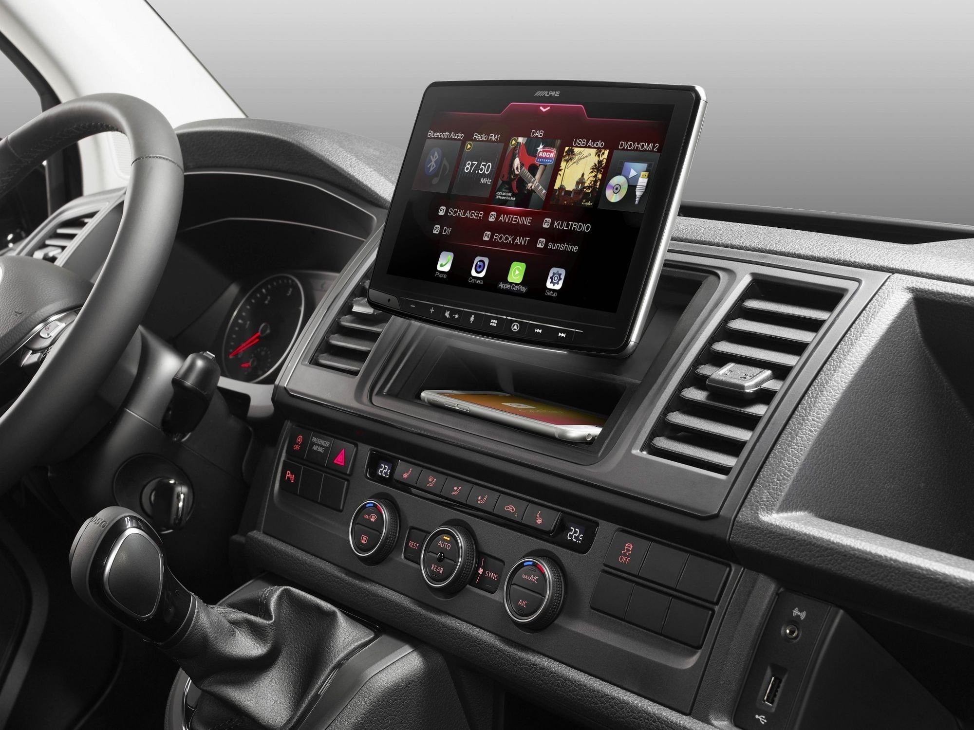 INE-F904T6 Autoradio Navigationssystem 9-Zoll für VW T5 und T6 Autoradio