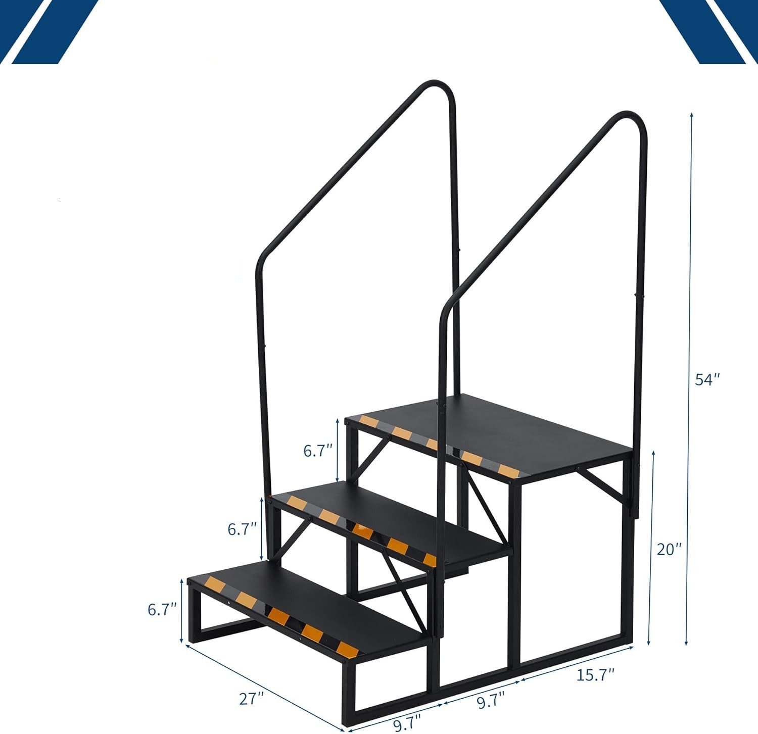 GarveeMore Treppenstufe RV Stufen, Schritte Mobile Home Leiter Tragbare Treppe