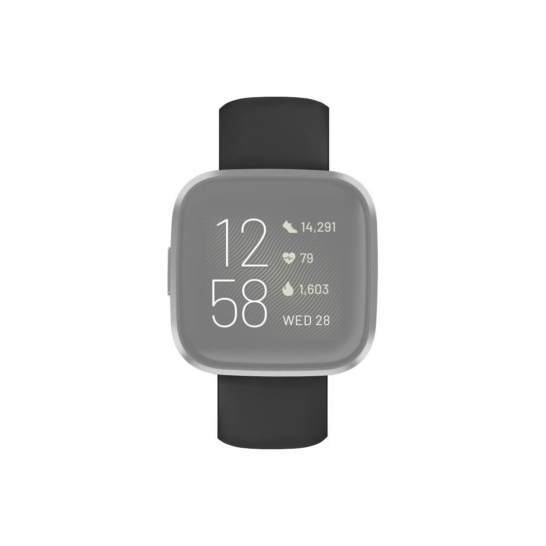 Hama 22,7 Ersatzarmband Versa cm Versa/Versa Fitbit Smartwatch-Armband 2/ 22mm, für Lite, schwarz