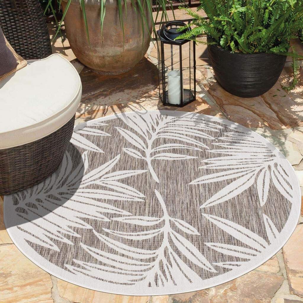 Carpet City Outdoorteppich Outdoor 468, rund, Höhe: 5 mm, UV-beständig, Fla günstig online kaufen