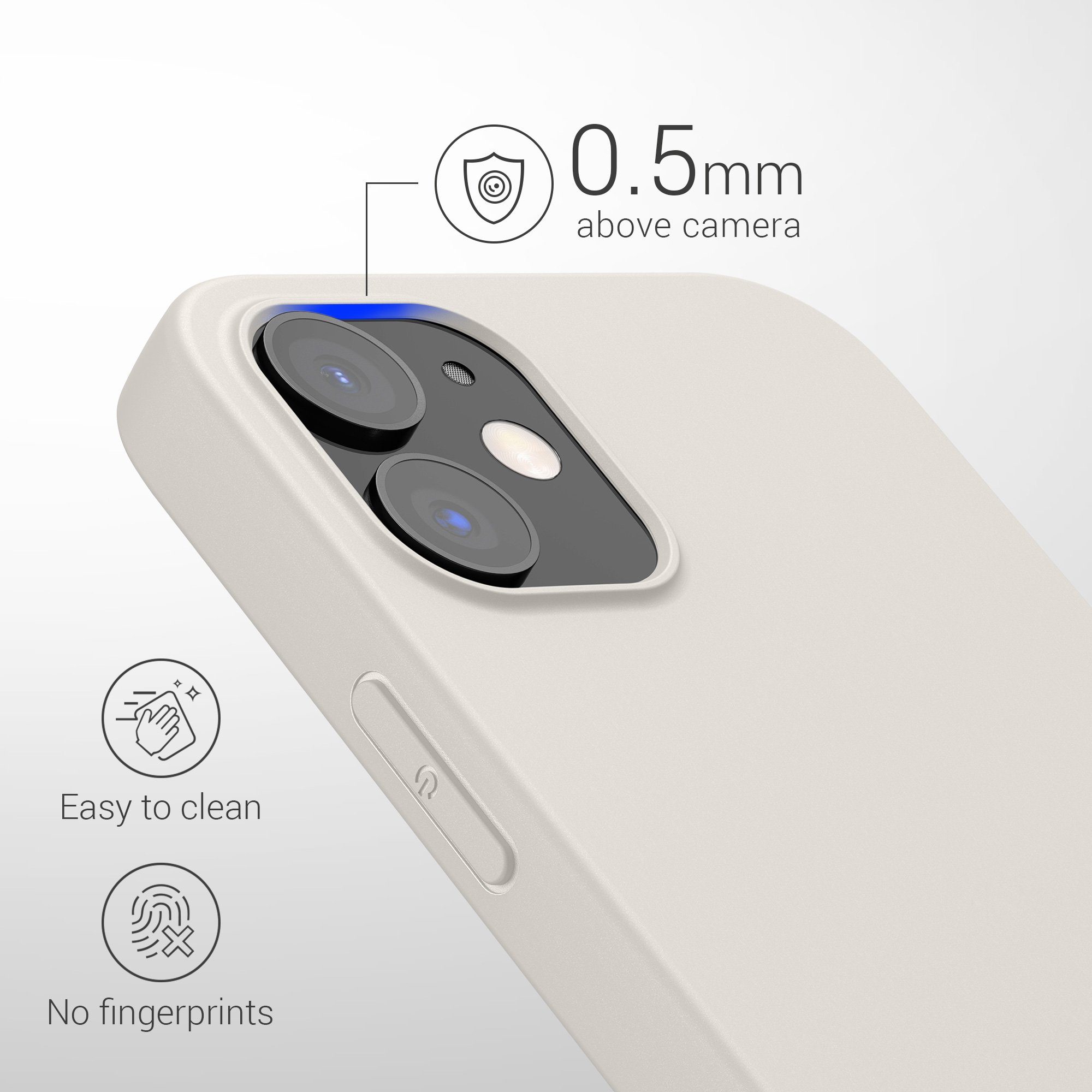 kwmobile Handyhülle Hülle für Apple iPhone 12 / 12 Pro, Hülle Silikon - Soft Handyhülle - Handy Case Cover
