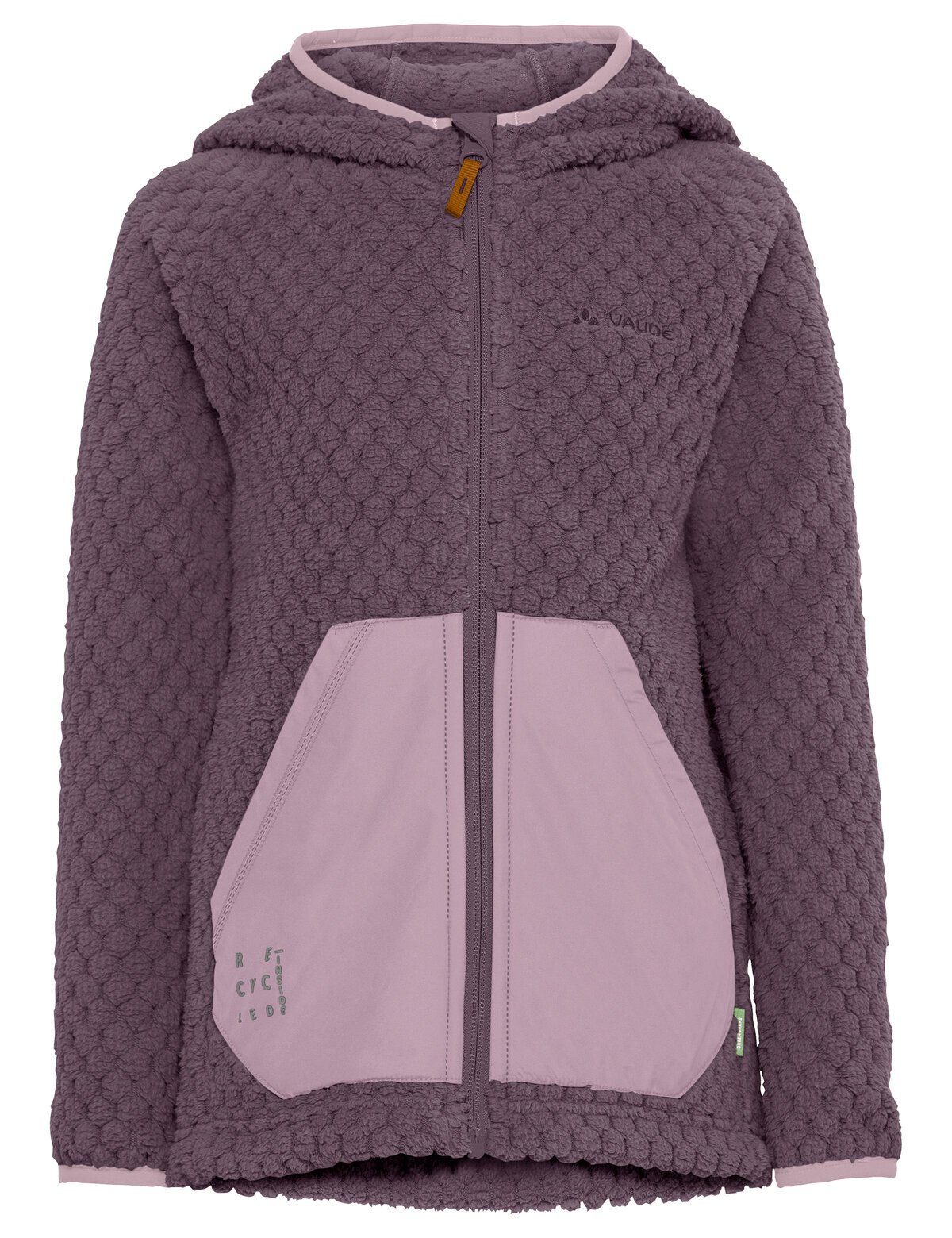 Jacket Fleece kompensiert (1-St) Kids Klimaneutral Outdoorjacke blackberry Manukau VAUDE