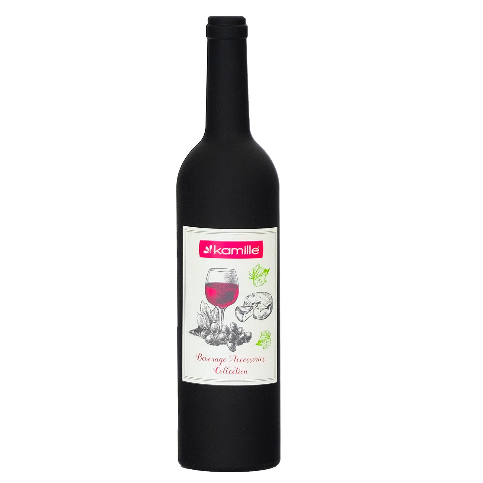 4BIG.fun Kochbesteck-Set Weinzubehör-Set 5 tlg. Geschenkset Weinaccessoires (Weinkorkenzieher, Weinausgießer, Weinkapselschneider, Tropfring, Flaschenverschluss, 5-tlg)