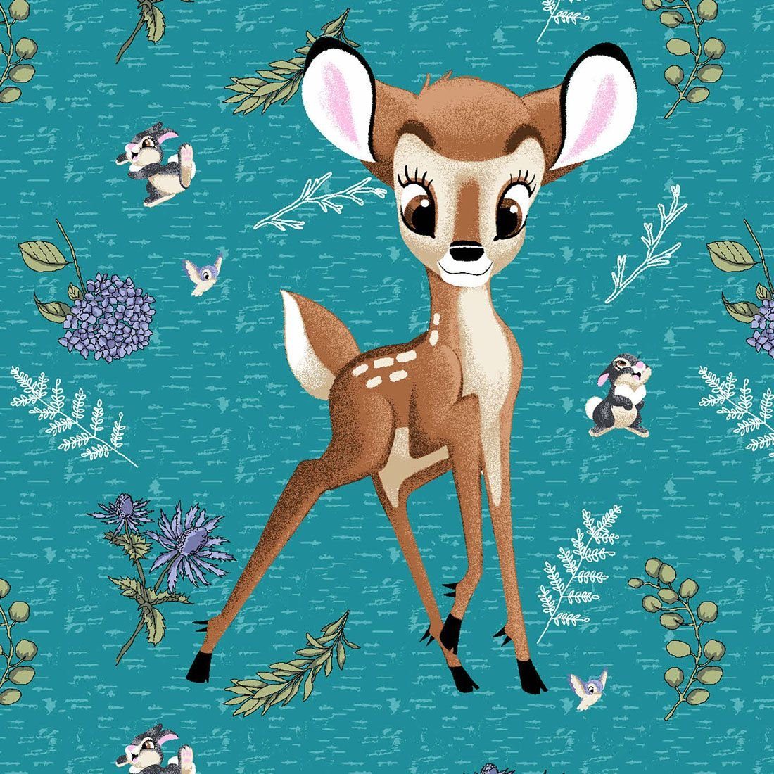 Motiv Kasack Cherokee Funktionsbluse bedruckter mit "Bambi" Damen Kasack Bunt