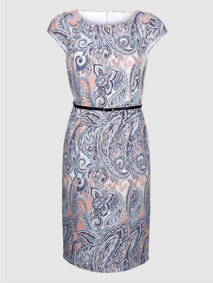 Paola Kleid mit abnehmbarem Gürtel in blau