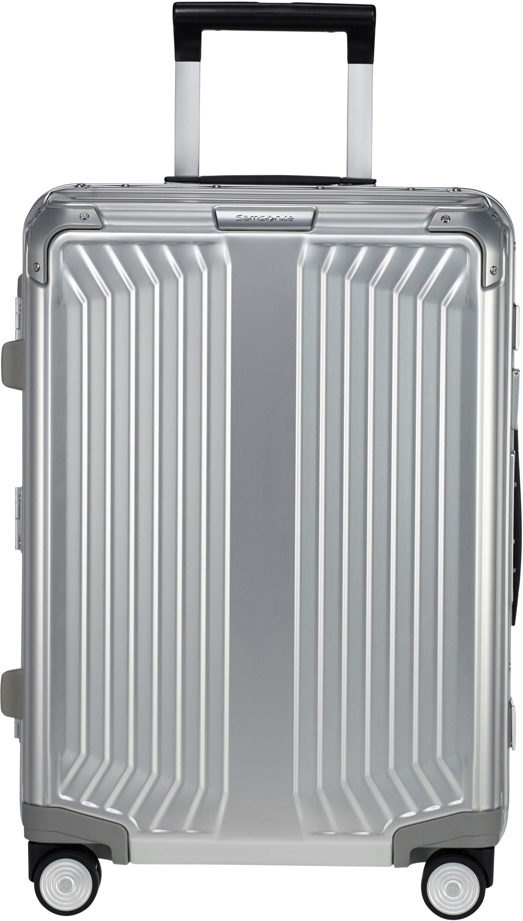 Samsonite Hartschalen-Trolley LITE-BOX ALU, 4 Rollen, Hartschalenkoffer Premium-Aluminium Großer-Koffer TSA-Zahlenschloss