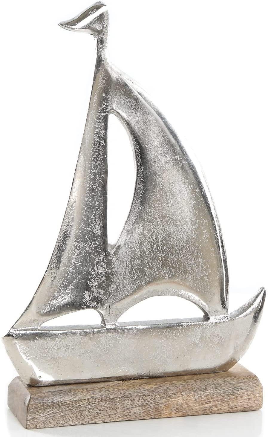 Schiff - Figur Metal St) cm (1 Segelschiff Dekofigur 20 Dekofigur Logbuch-Verlag