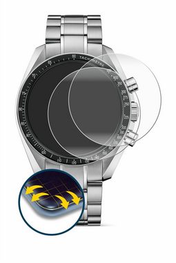 BROTECT Full-Screen Schutzfolie für Omega Speedmaster Moonwatch Professional (42 mm), Displayschutzfolie, 2 Stück, 3D Curved klar