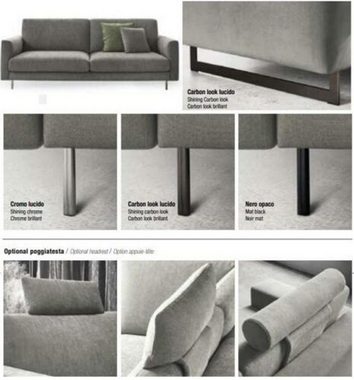 JVmoebel Sitzgruppe Sitzgarnitur 3+3+1 Sitzer Modern Holz exklusives Design Möbel Sessel, Made In Europe