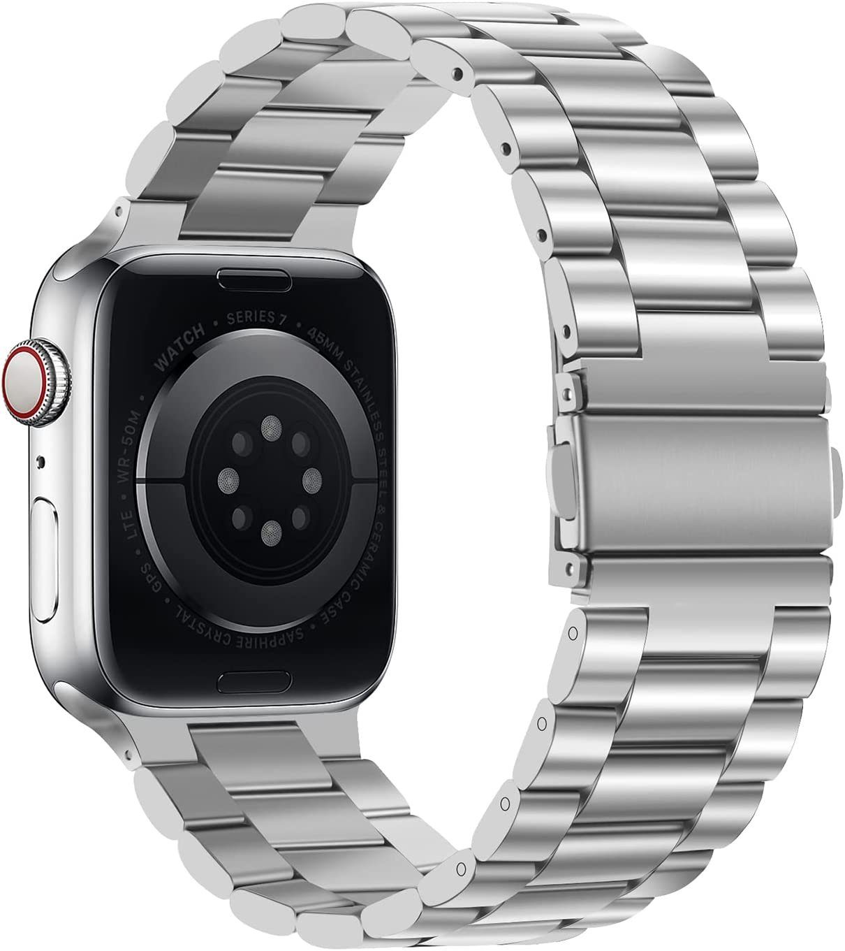 Apple Smartwatch-Armband Ersatz Armband Armband GelldG mit Watch Armband Metall Silber Kompatibel