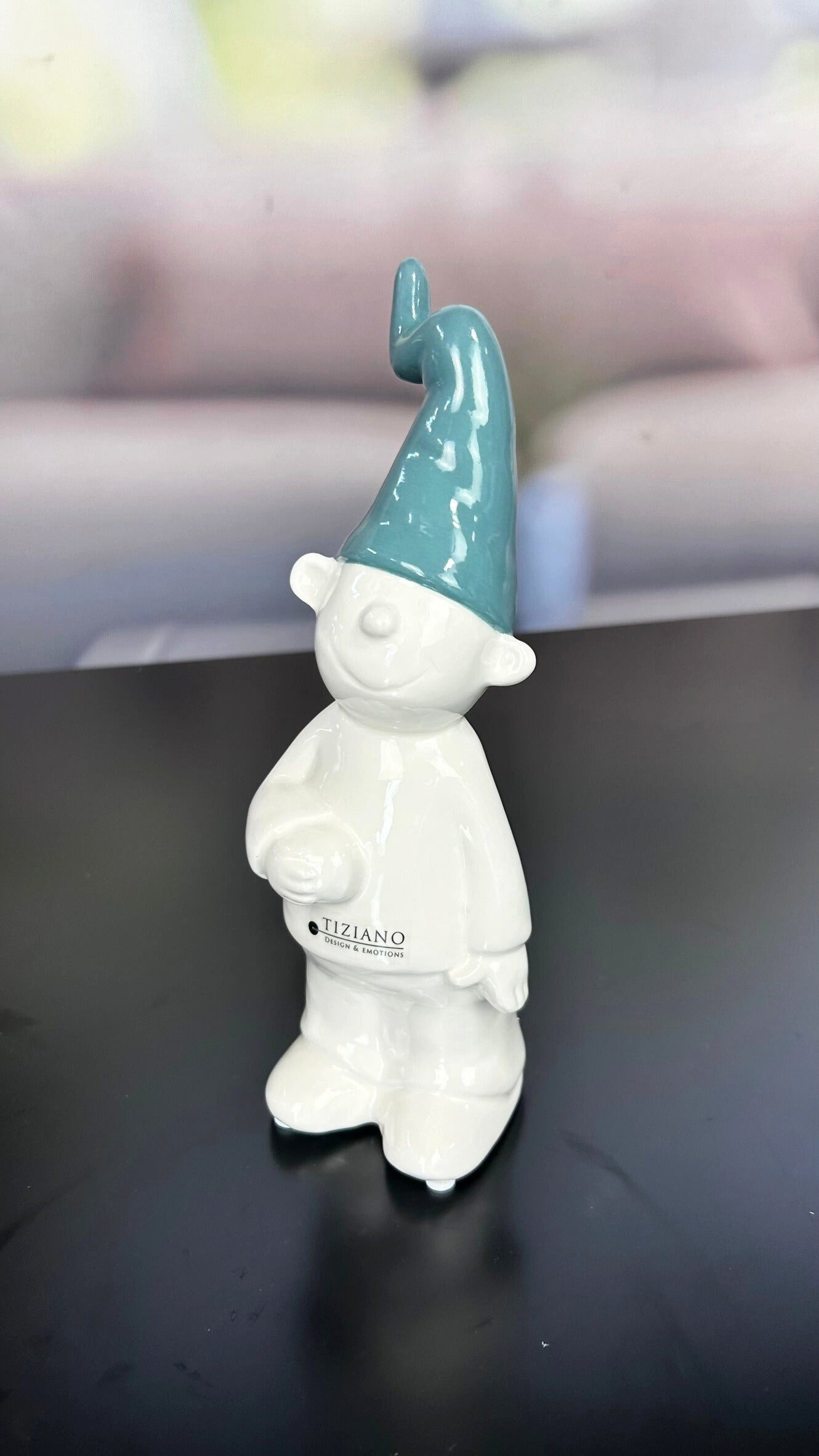 TIZIANO - DESIGN & EMOTIONS Dekofigur Zwerg Fido stehend Mütze in 2 Farben