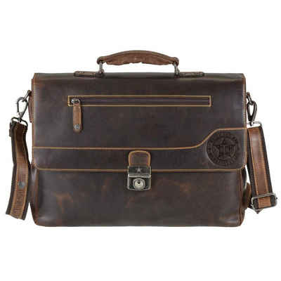 Billy The Kid Aktentasche »Ranger«, Businesstasche, Schultasche, Lehrertasche, Leder, für Damen und Herren