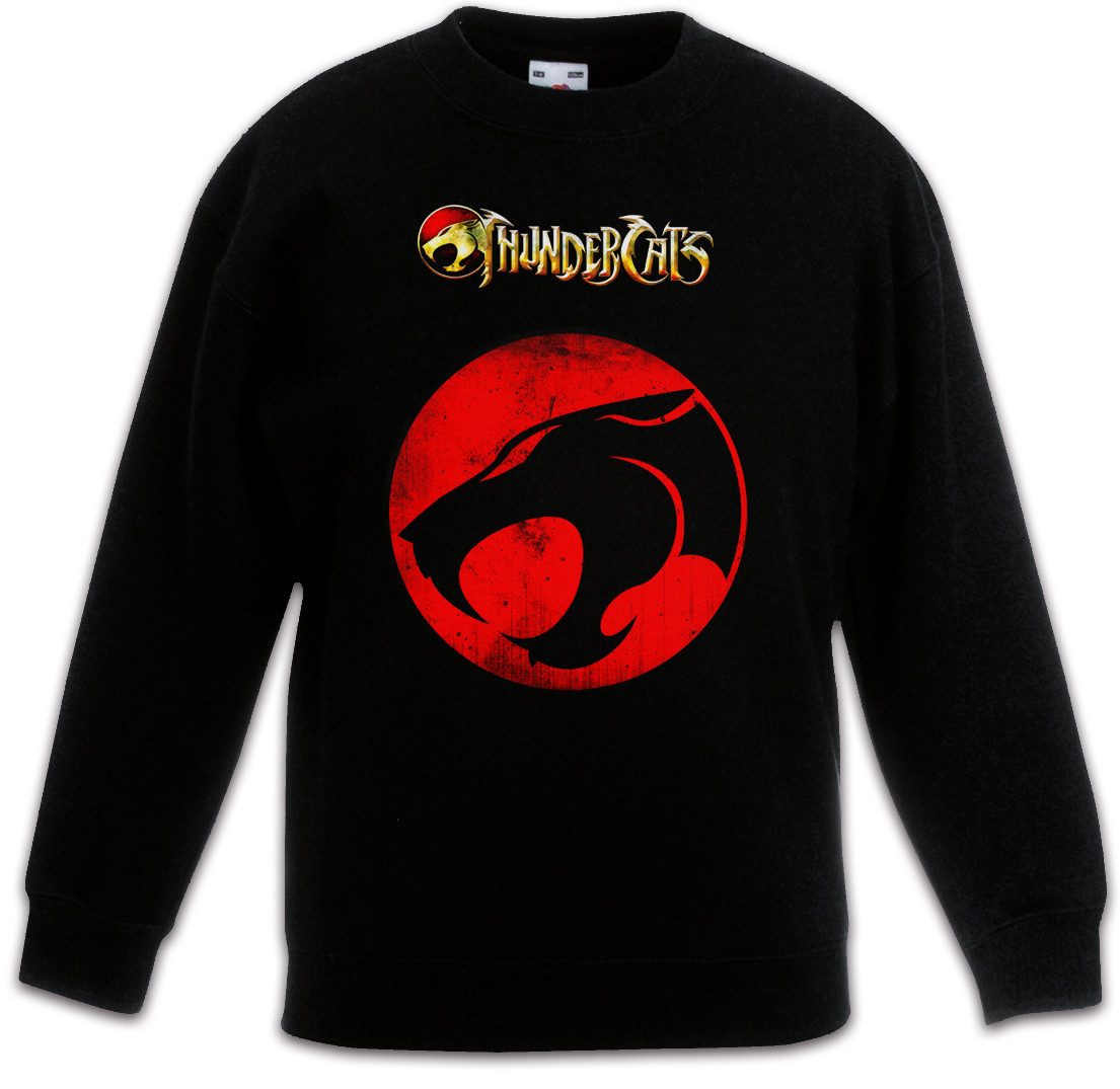 Sweatshirt Vintage Mechanic Cat Logo Kinderpullover Thundera Kult Thundercats