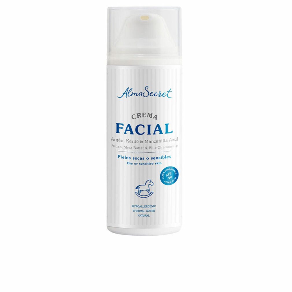 Alma Secret Tagescreme GESICHTSCREME Argan, Sheabutter und blaue Kamille SPF20 50 ml