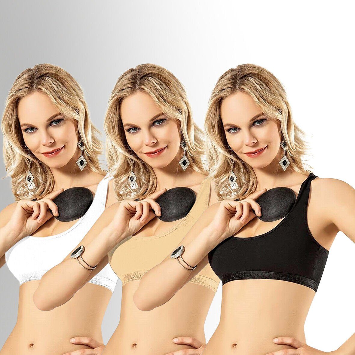 Selef Creation Sport-Bustier Sport-Bustier BH Bustier günstig online kaufen
