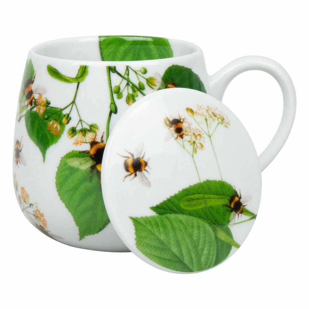 Könitz Becher Bumblebees on Leaf, Porzellan, mit Sieb und Deckel
