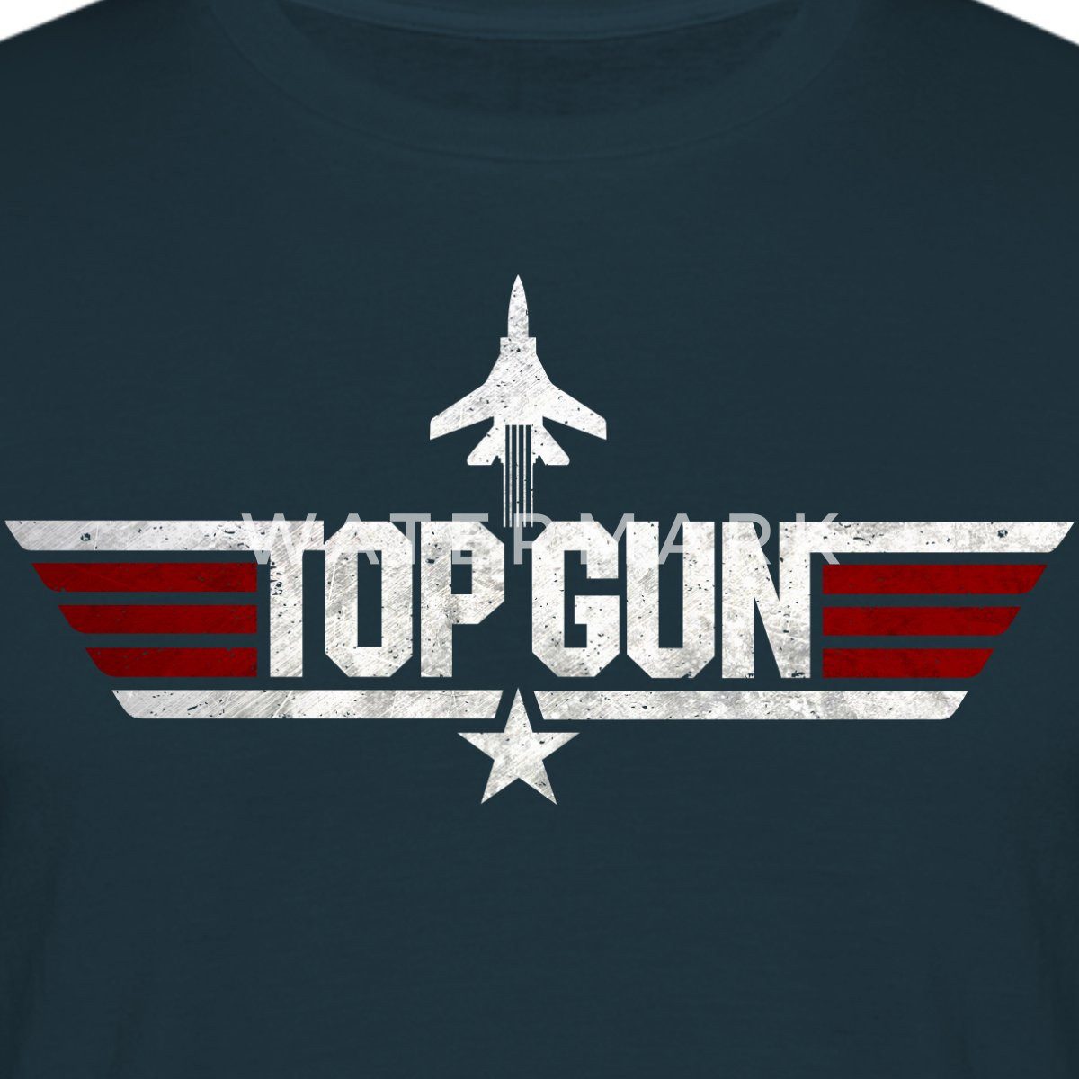 Spreadshirt T-Shirt Top Gun Jet Logo günstig online kaufen