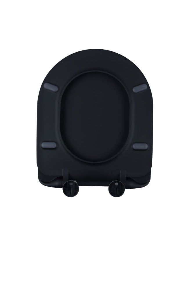 Primaster WC-Sitz Primaster WC-Sitz mit Absenkautomatik Prag schwarz, Abnehmbar Absenkautomatik Edelstahlscharniere
