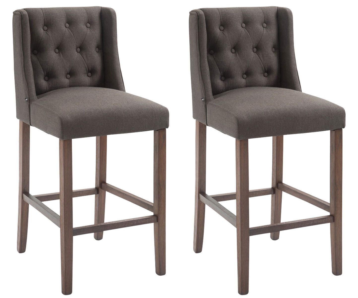 CLP Barhocker Cassandra Stoff (2er Set, günstig online kaufen