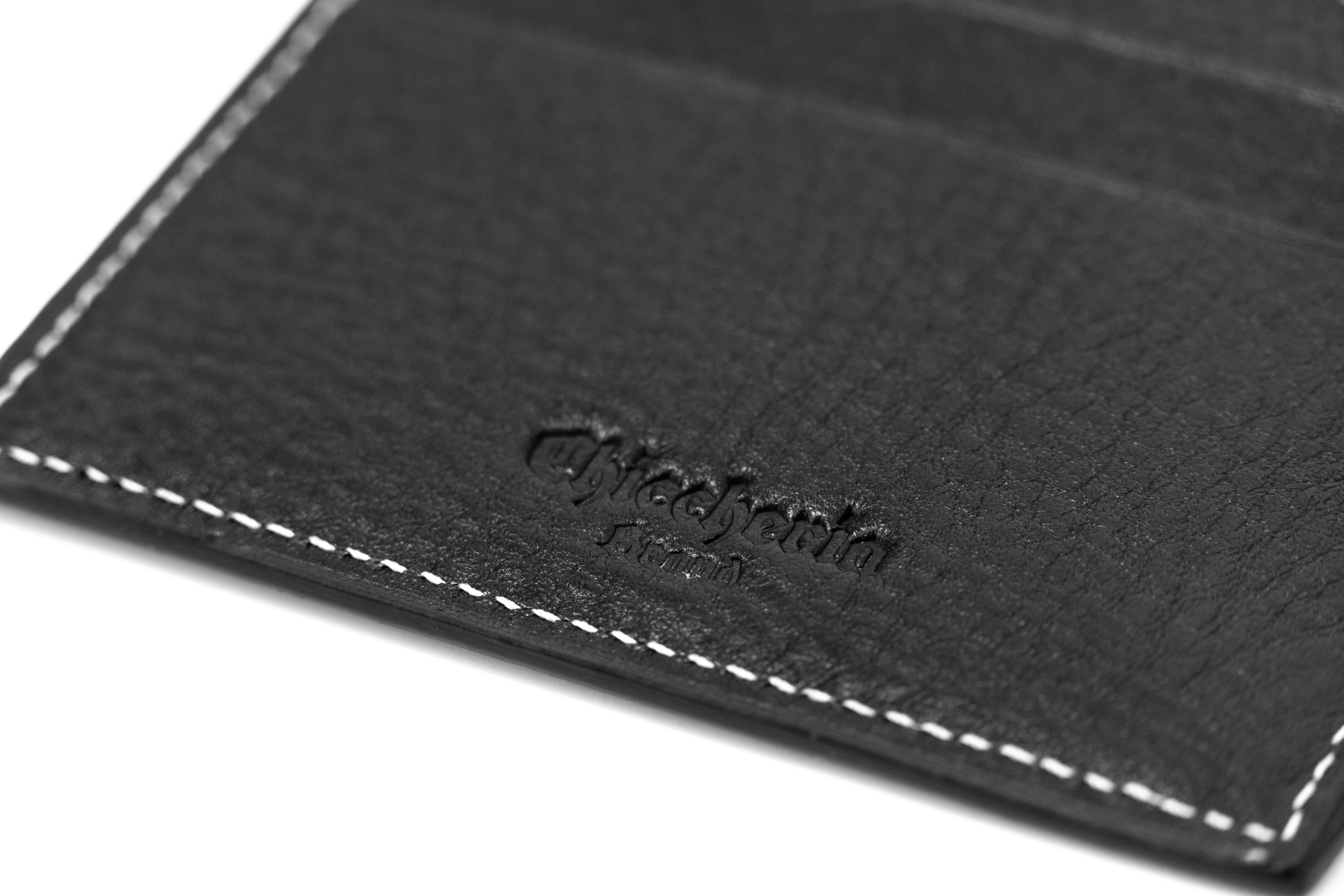 Brand Chiccheria Schwarz Kreditkartenfächer, Kartenhalter, Schwarz - elegantem Design Geldbörse in