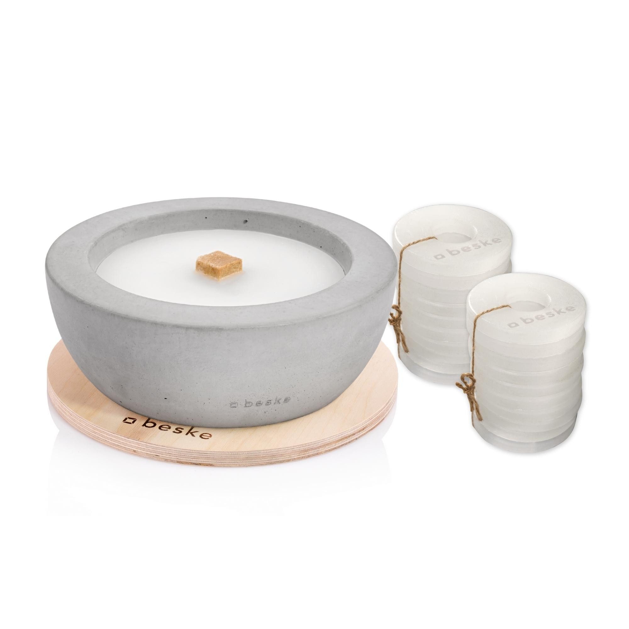 beske Outdoorkerze Betonfeuer® - Savo mit Dauerdocht Kerzenfresser Tischfeu günstig online kaufen