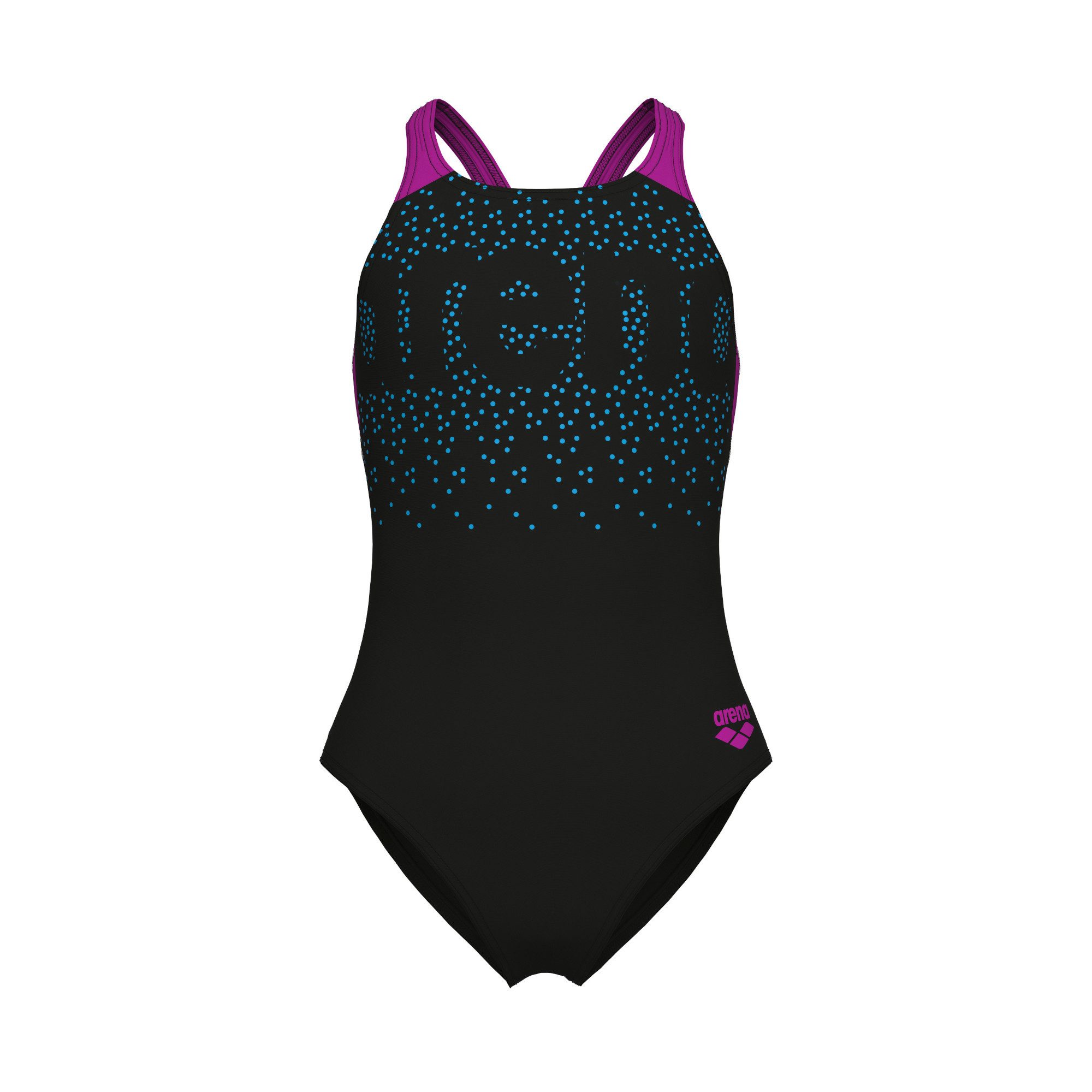Arena Badeanzug Arena Mädchen Badeanzug PAINTERLY SWIMSUIT V BACK 011756