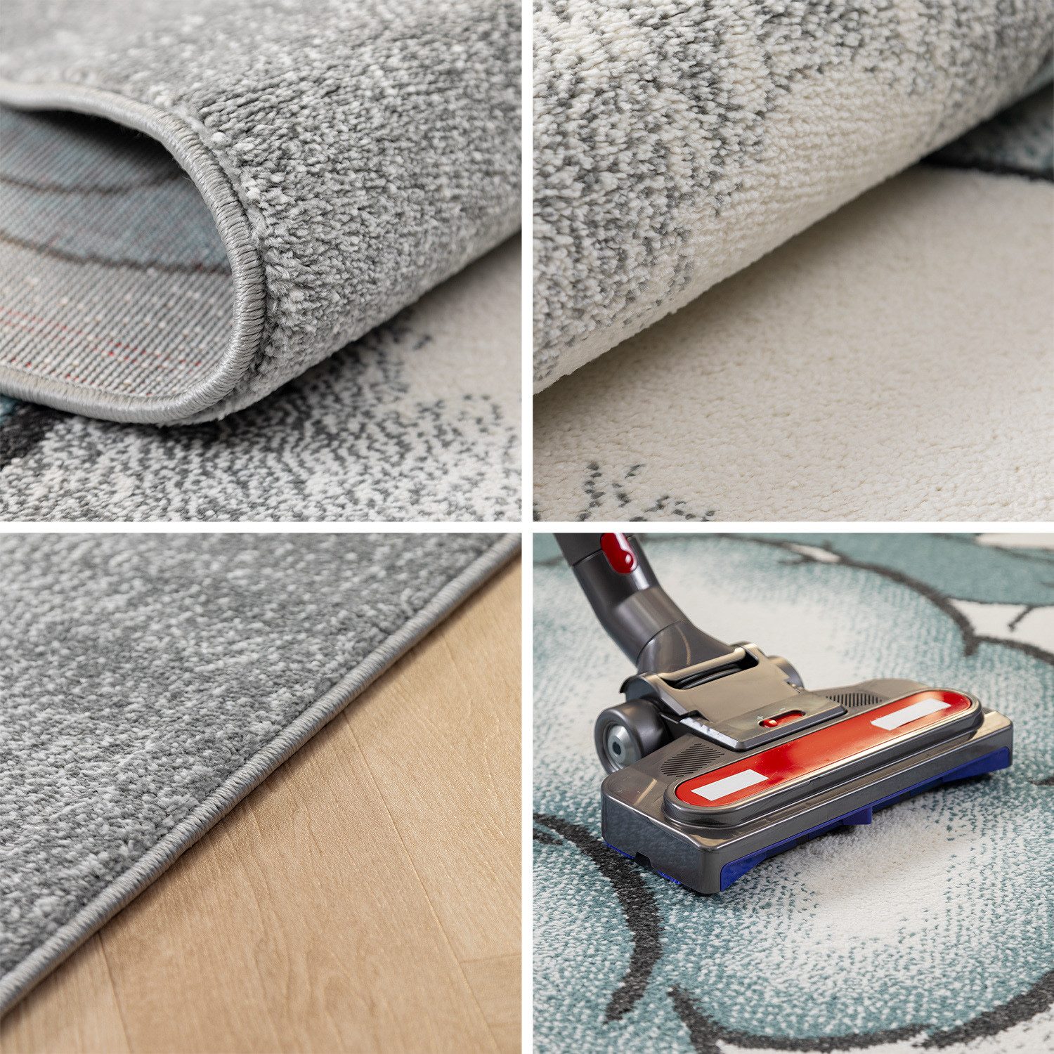 Carpettex Kinderteppich Bär Design, Läufer, Höhe: 11 mm, Kinderteppich Bär-Design Blau Baby Teppich Kinderzimmer Pflegeleicht