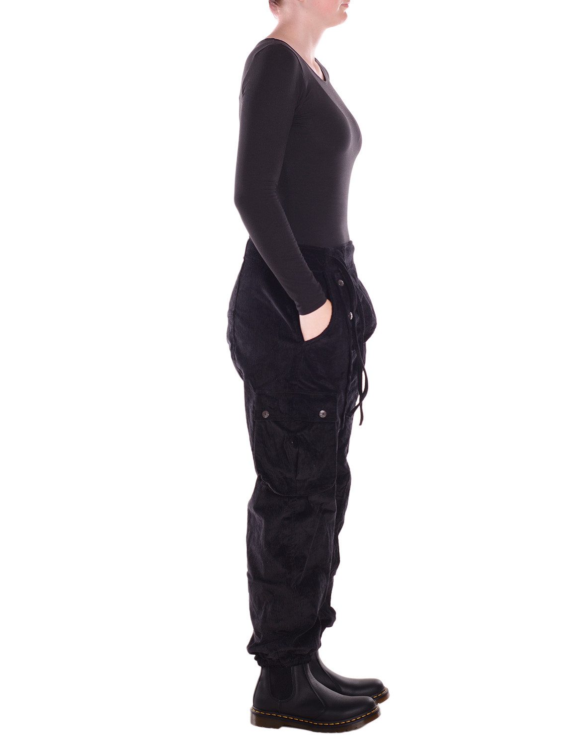 Vishes Cordhose Vishes Cordhose Haremshose warm mit Band und Knöpfe Ethno, Goa, Festival Style – Bild 3 von 4