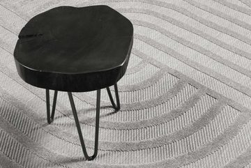Teppich Spirit, In - und Outdoor geeignet, Esprit, rund, Höhe: 6 mm, mit Hoch-Tief-Effekt, grafisch, modern, robust, Außenbereich