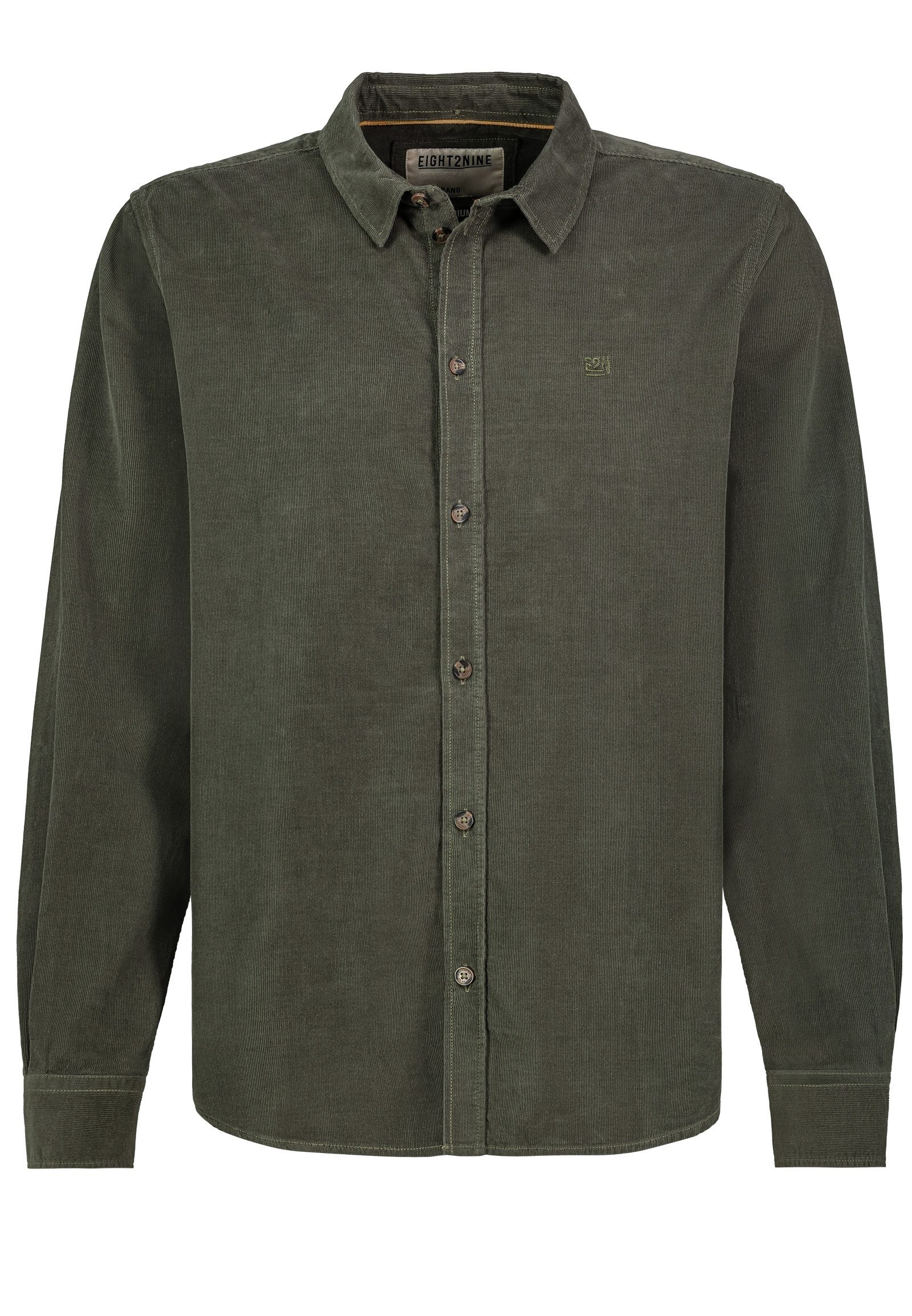 Eight2Nine Langarmhemd L/S Bekleidung, Modernes Design, Dezente Stickerei ( günstig online kaufen