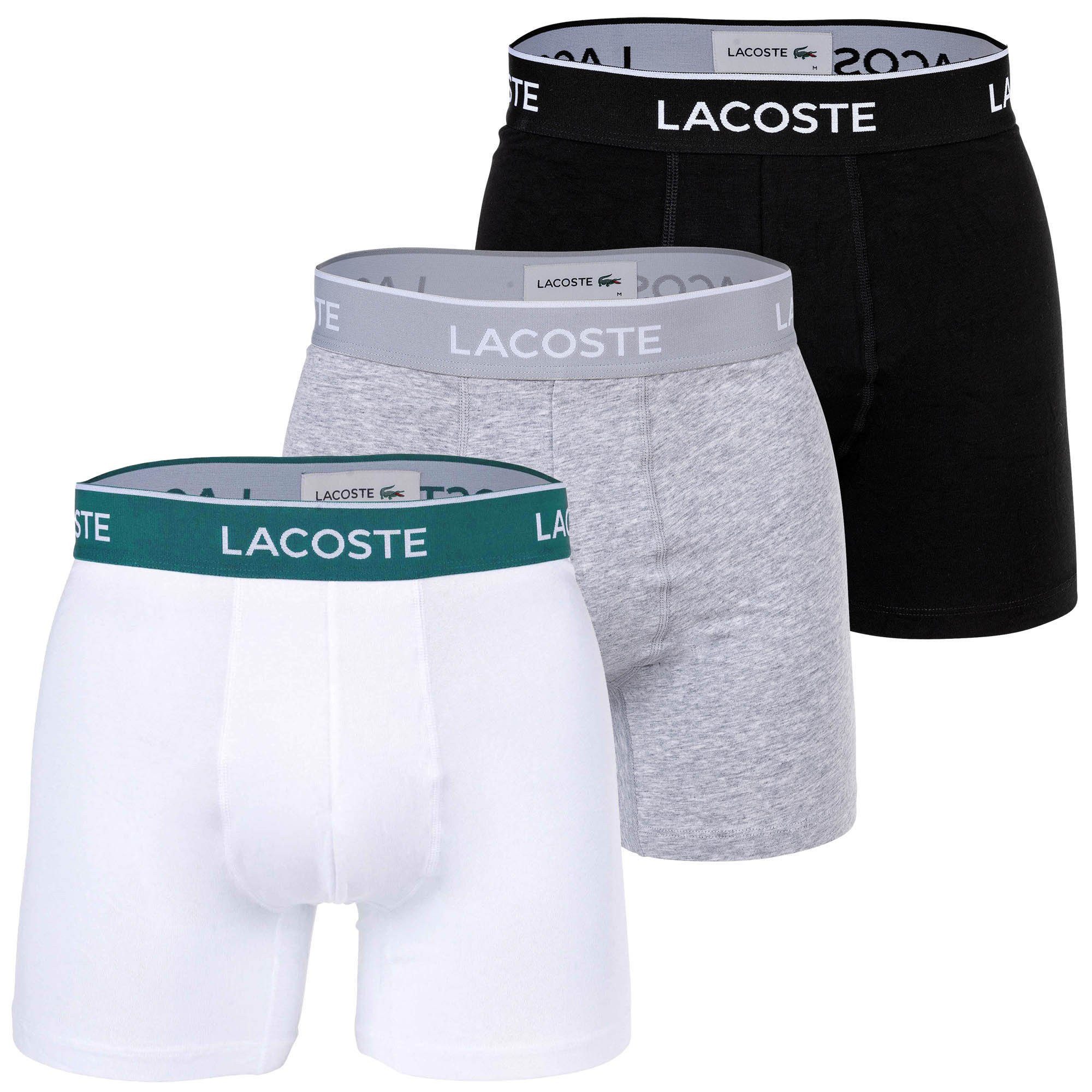 Lacoste Boxer Herren Boxershort 3er Pack Baumwolle (Packung, 3er Pack)